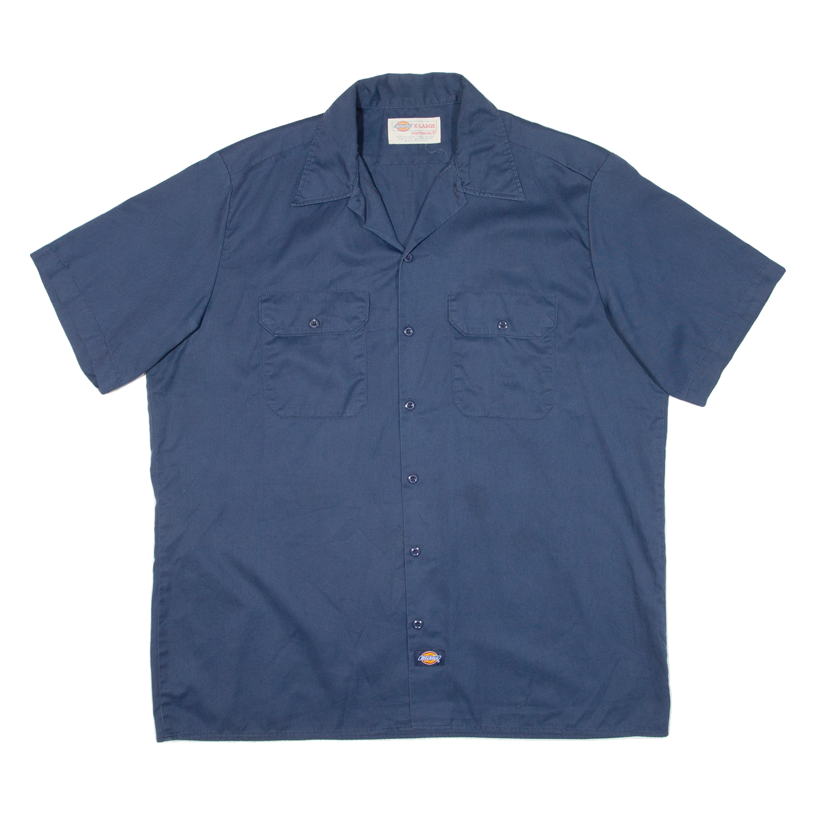 DICKIES Mens Worker Shirt Blue XL Refurbished - N/A refurbished available on Cerqular