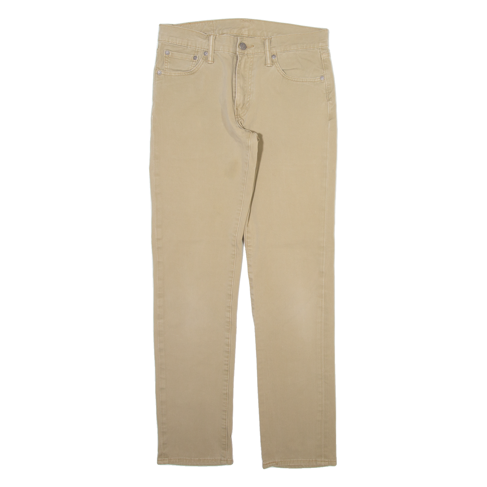 LEVI'S 511 Mens Trousers Beige Slim Straight W30 L32 Refurbished - N/A refurbished available on Cerqular