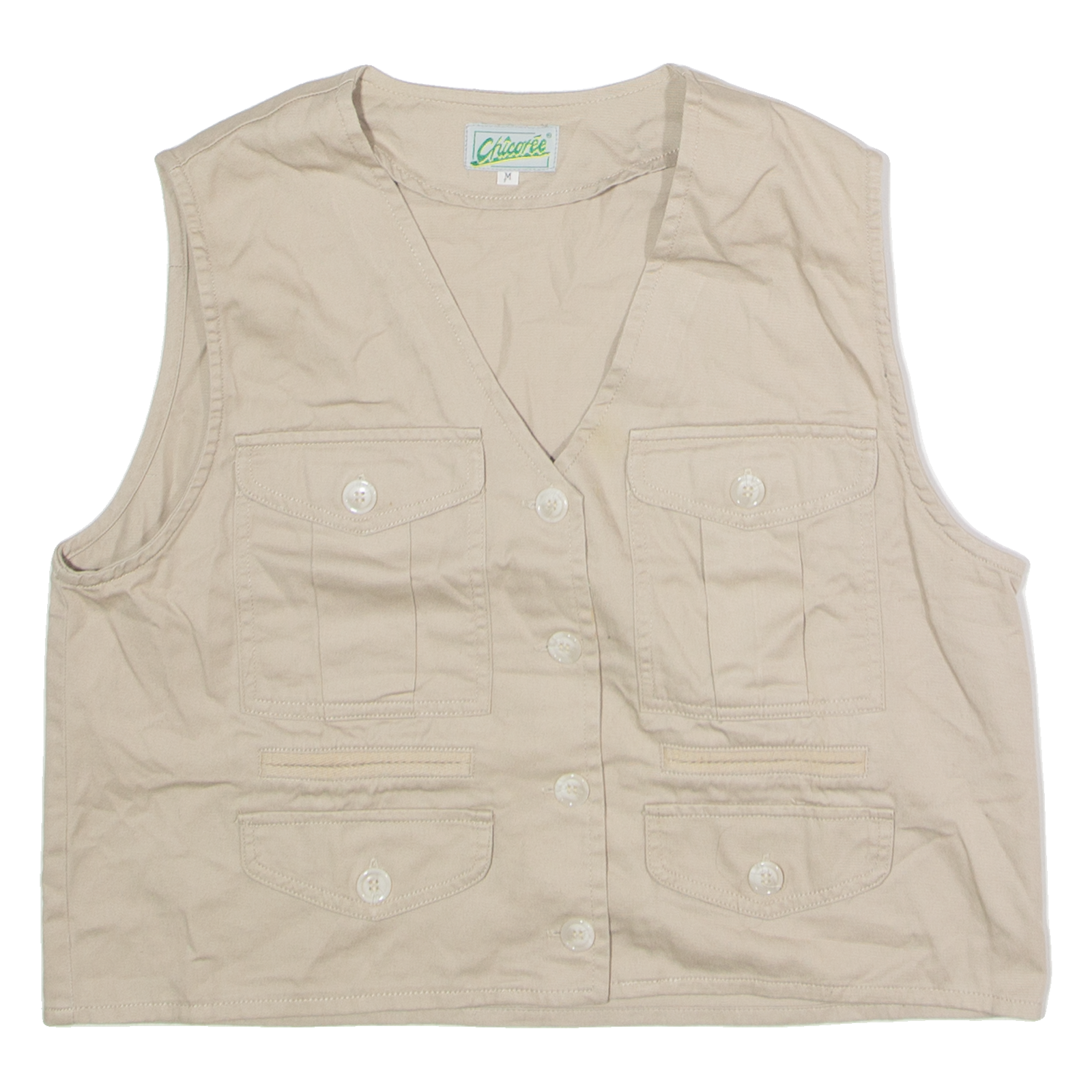 Buy CHICOREE Womens Waistcoat Beige Twill 90s M Refurbished - $31.19 CHICOREE Womens Waistcoat Beige Twill 90s M Refurbished - N/A refurbished available on Cerqular