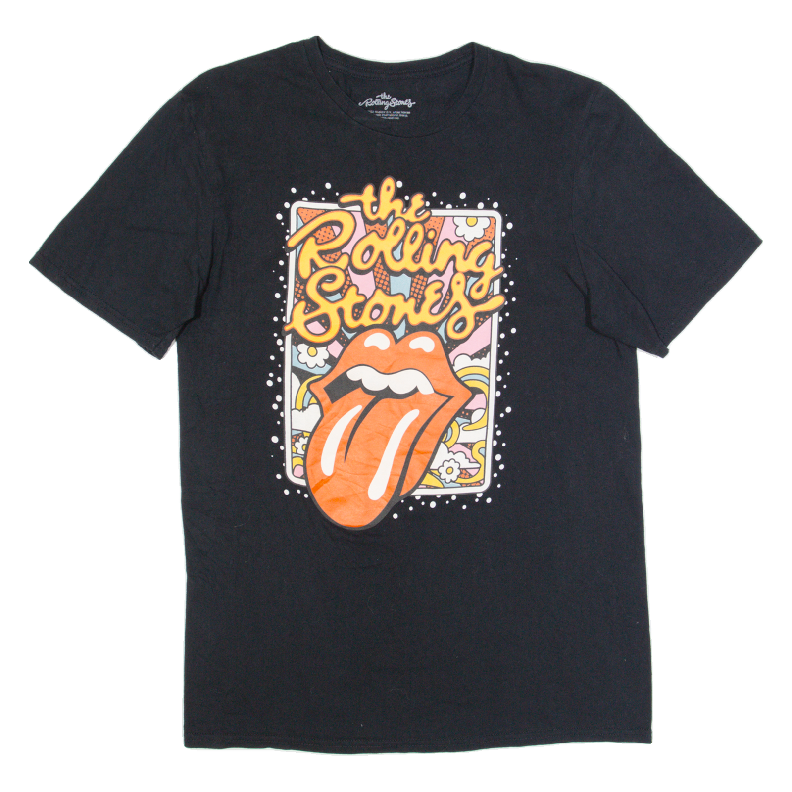 THE ROLLING STONES Mens Band T-Shirt Black M Refurbished - N/A refurbished available on Cerqular