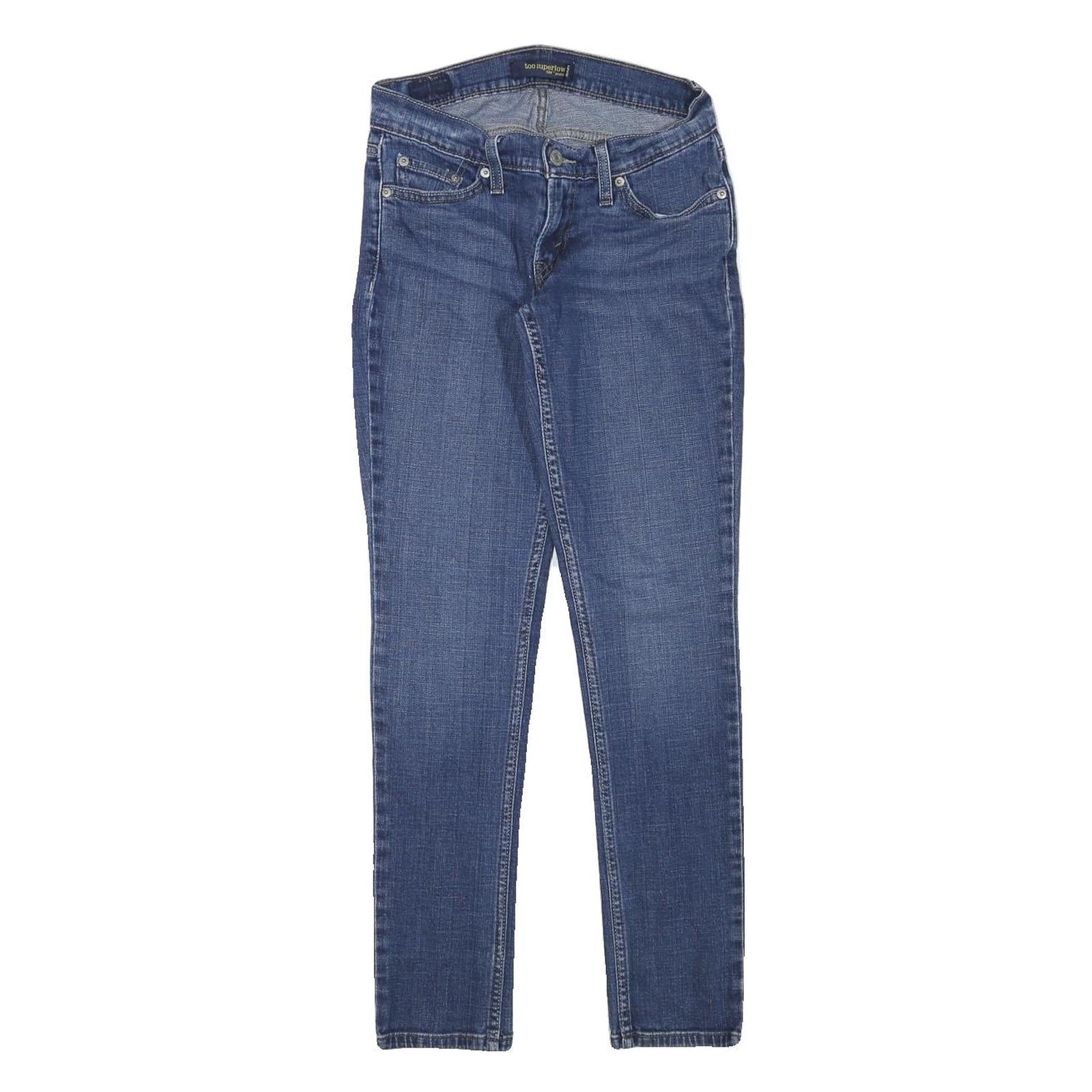 LEVI'S Womens Slim Blue Skinny Denim Medium W26 L29 Stretch Cotton Blend Jeans Refurbished - N/A refurbished available on Cerqular