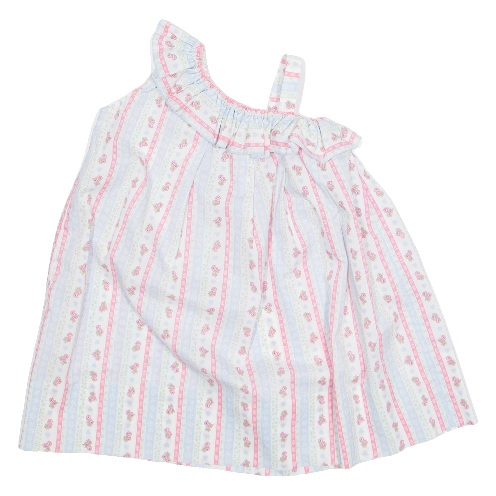 Womens Printed Blouse Blue Sleeveless Striped S Refurbished - N/A refurbished available on Cerqular