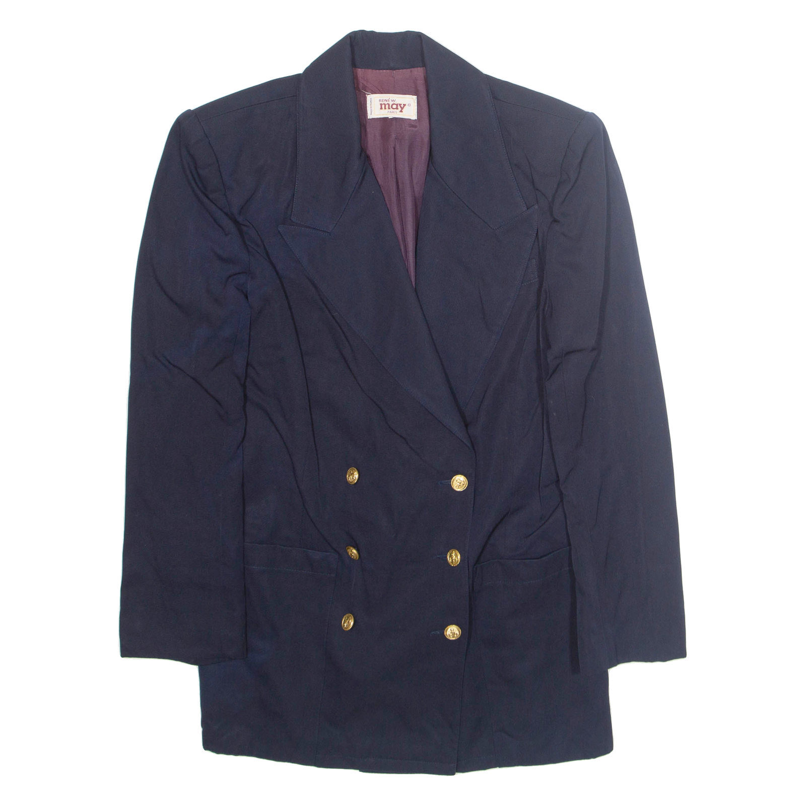 RENEW MAY Womens Blazer Jacket Blue M Refurbished - N/A refurbished available on Cerqular