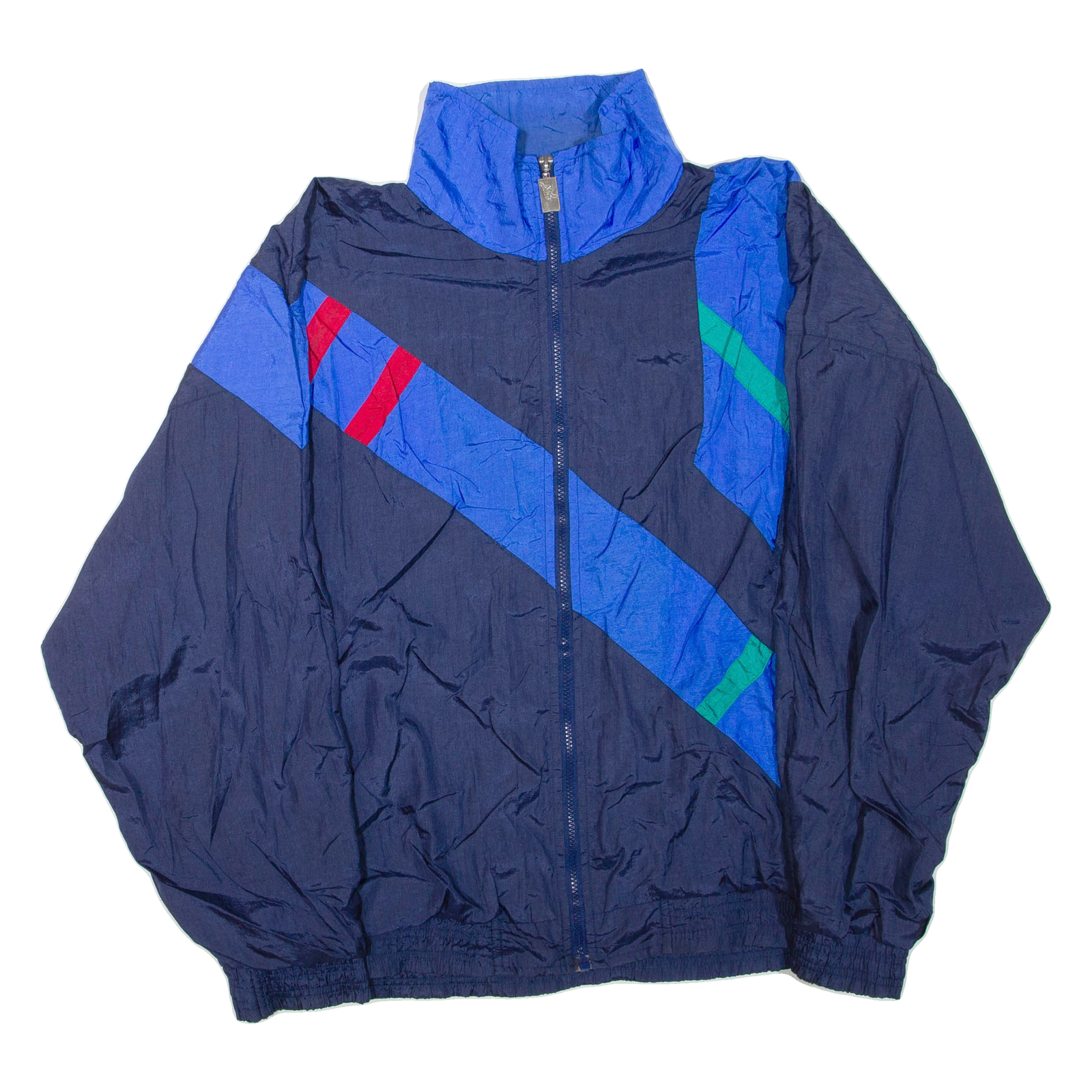 VIZOR Mens Track Jacket Blue Nylon L Refurbished - N/A refurbished available on Cerqular