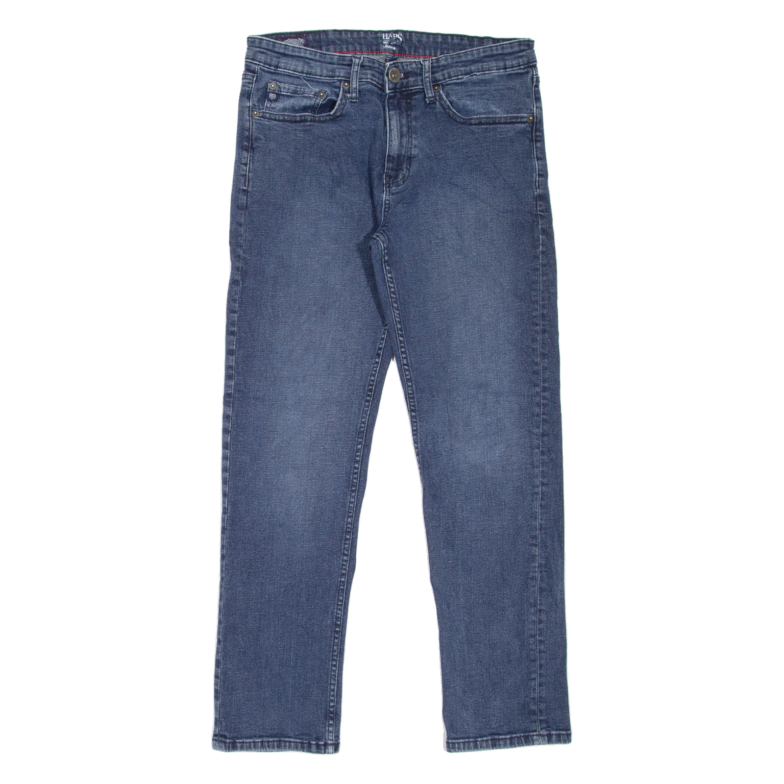 CHAPS Mens Jeans Blue Regular Straight Stone Wash W32 L30 Refurbished - N/A refurbished available on Cerqular
