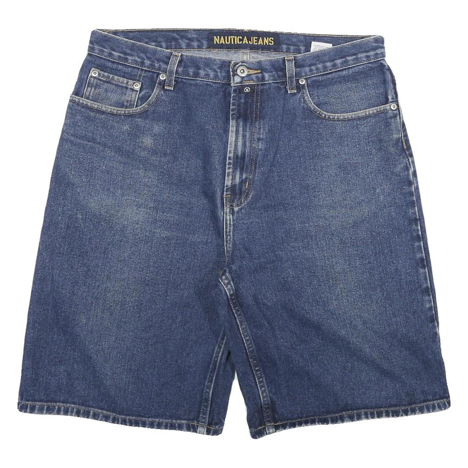 NAUTICA Mens Denim Blue Jeans 2XL W36 Casual Cotton Blend Shorts Relaxed Fit Refurbished - N/A refurbished available on Cerqular