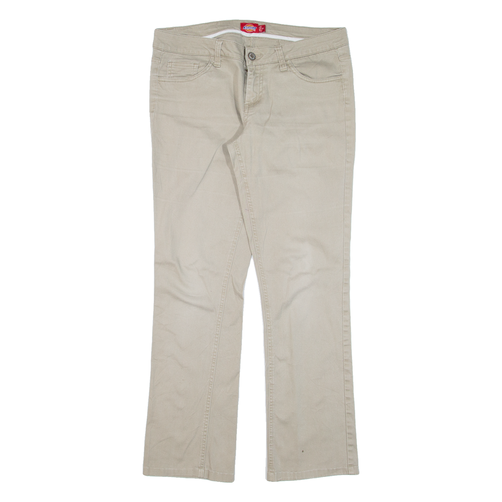 DICKIES Workwear Womens Trousers Beige Slim Bootcut W32 L27 Refurbished - N/A refurbished available on Cerqular