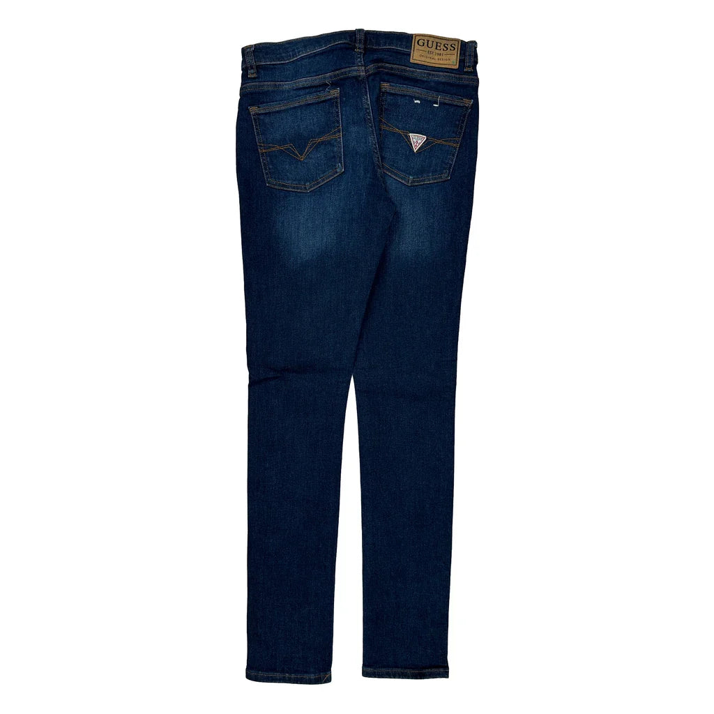 Guess Skinny Jeans - 29W UK 10 Dark Wash Cotton Blend Refurbished - Thrifted (note: this is a term often used to describe second- refurbished available on Cerqular