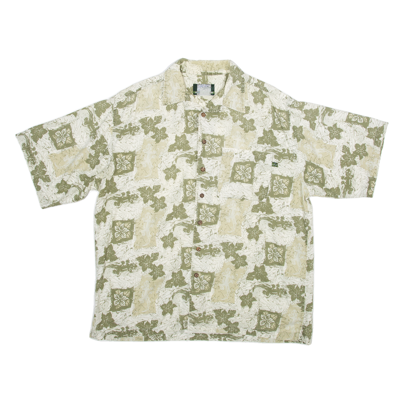 Buy GECKO HAWAII Mens Hawaiian Shirt Green Floral XL Refurbished - $18.19 GECKO HAWAII Mens Hawaiian Shirt Green Floral XL Refurbished - N/A refurbished available on Cerqular