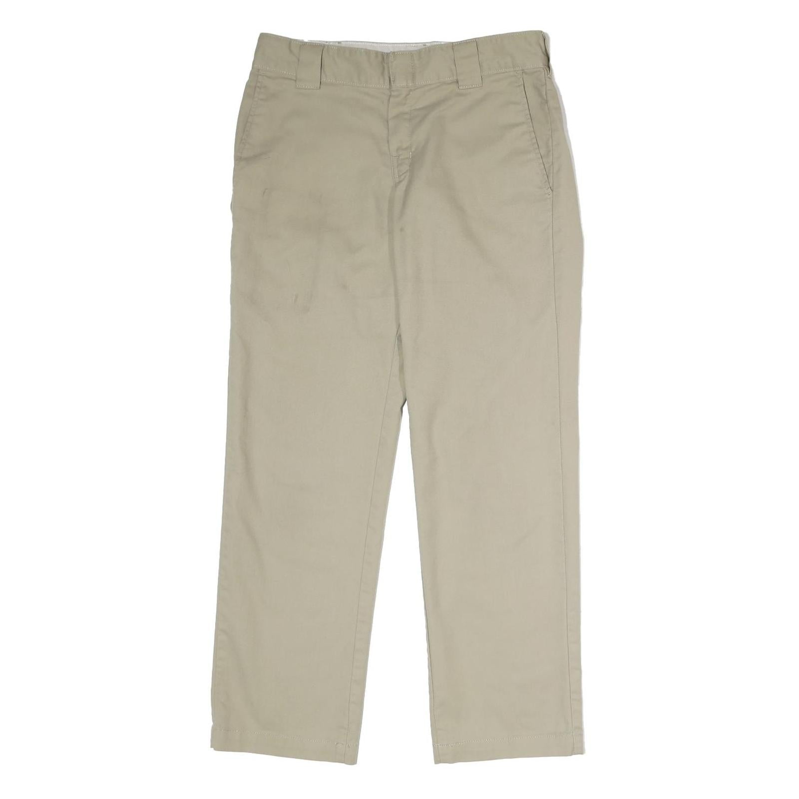 DICKIES Mens Polyester Blend Beige Slim Tapered Trousers W30 L30 Workwear Refurbished - N/A refurbished available on Cerqular