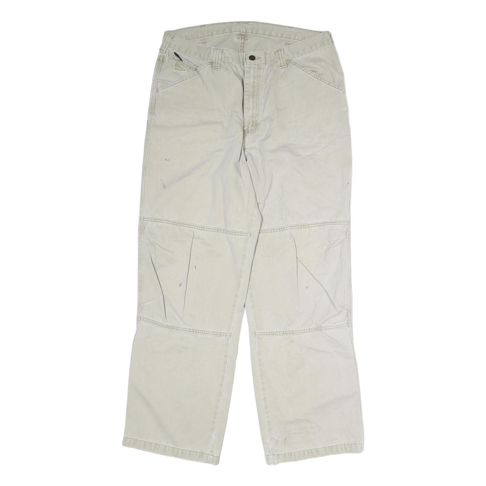 DICKIES Mens Jeans Beige Regular Straight Denim W34 L33 Workwear Zip Closure Refurbished - N/A refurbished available on Cerqular