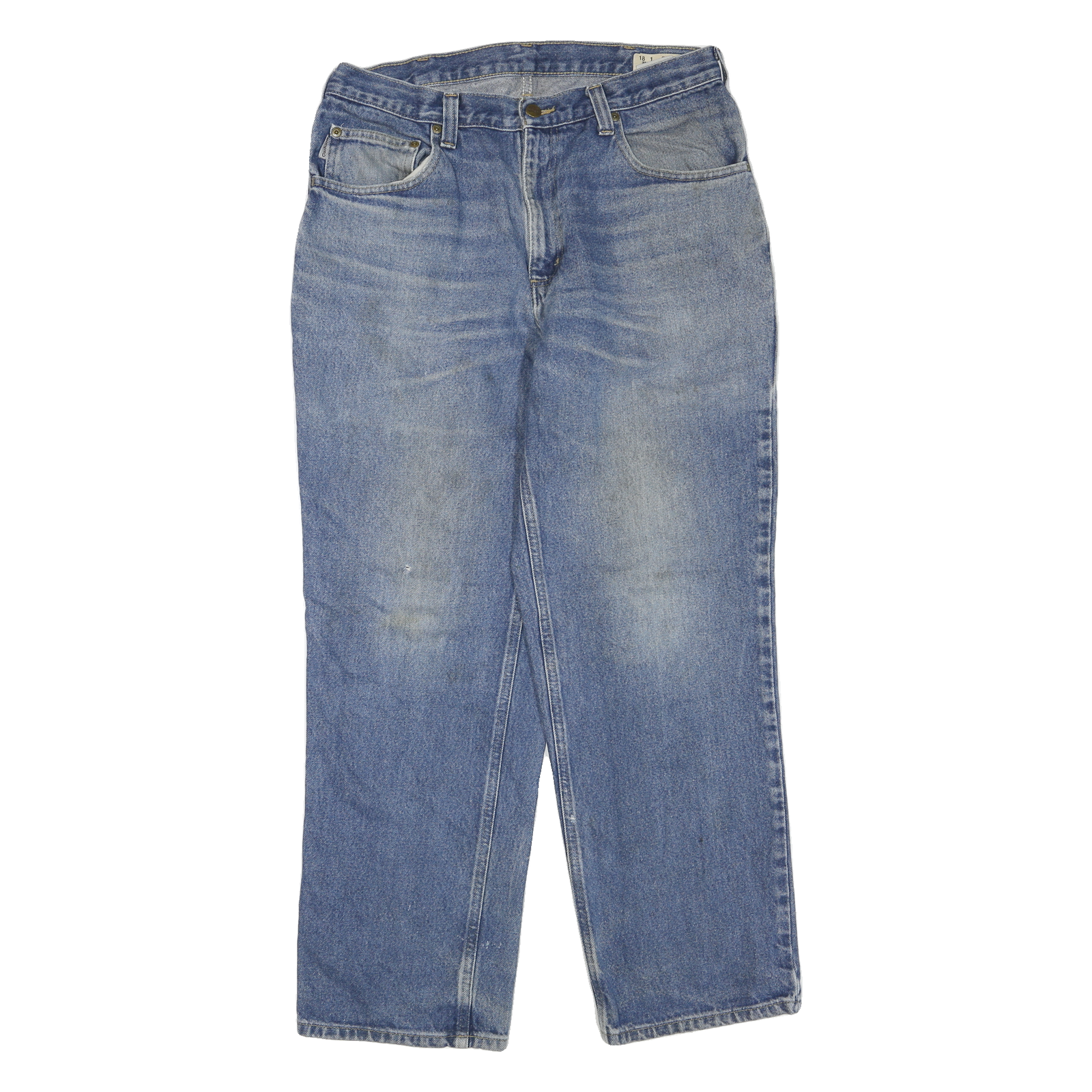 CARHARTT Mens Jeans Blue Regular Straight Denim Medium W34 L30 Classic Workwear Refurbished - N/A refurbished available on Cerqular