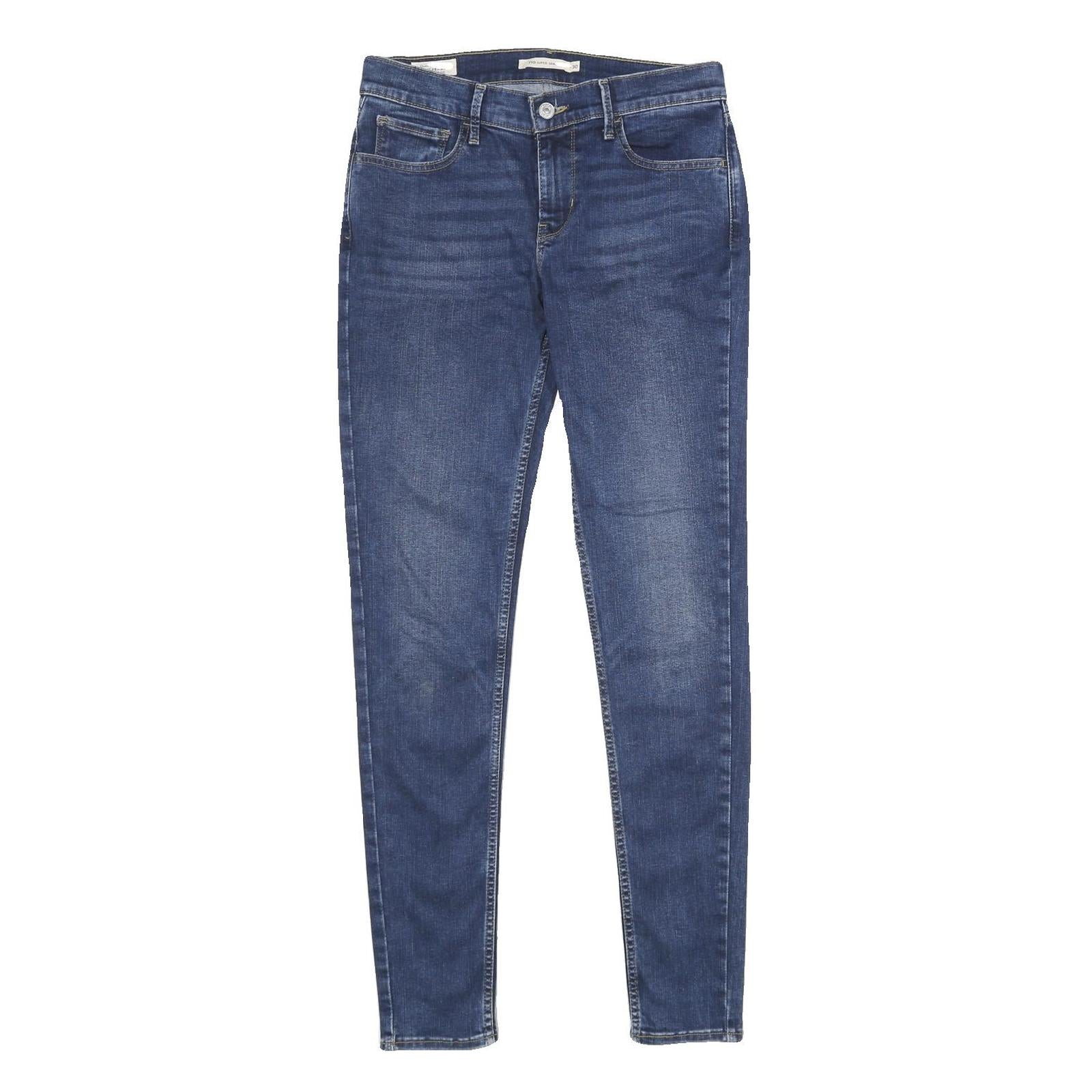 LEVI'S 710 Super Skinny Womens Jeans Blue Slim Skinny Denim Medium W30 L32 Refurbished - N/A refurbished available on Cerqular