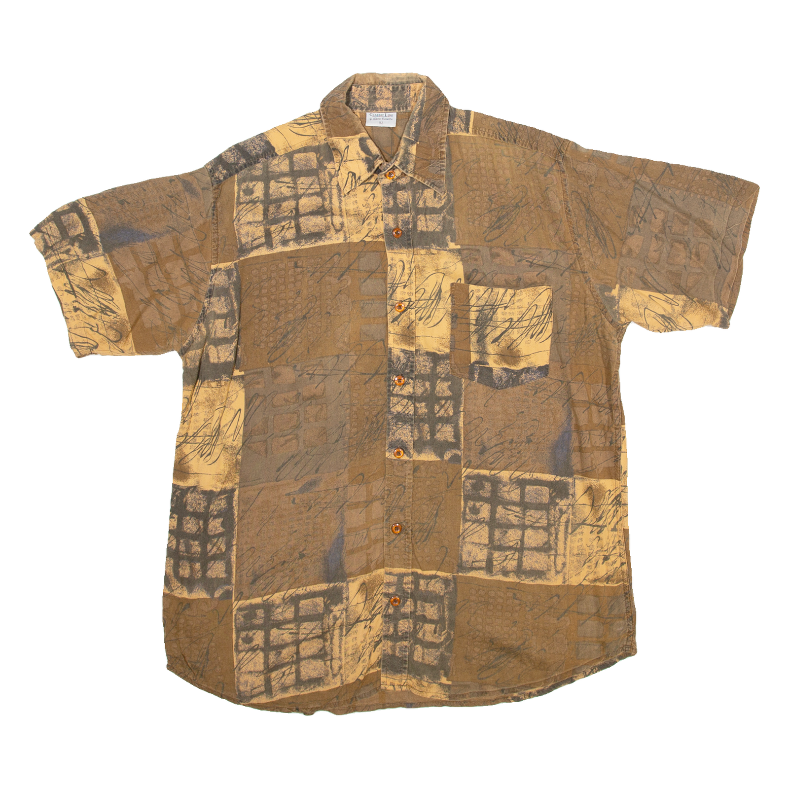 CLASSIC LINE Mens Shirt Brown L Refurbished - N/A refurbished available on Cerqular