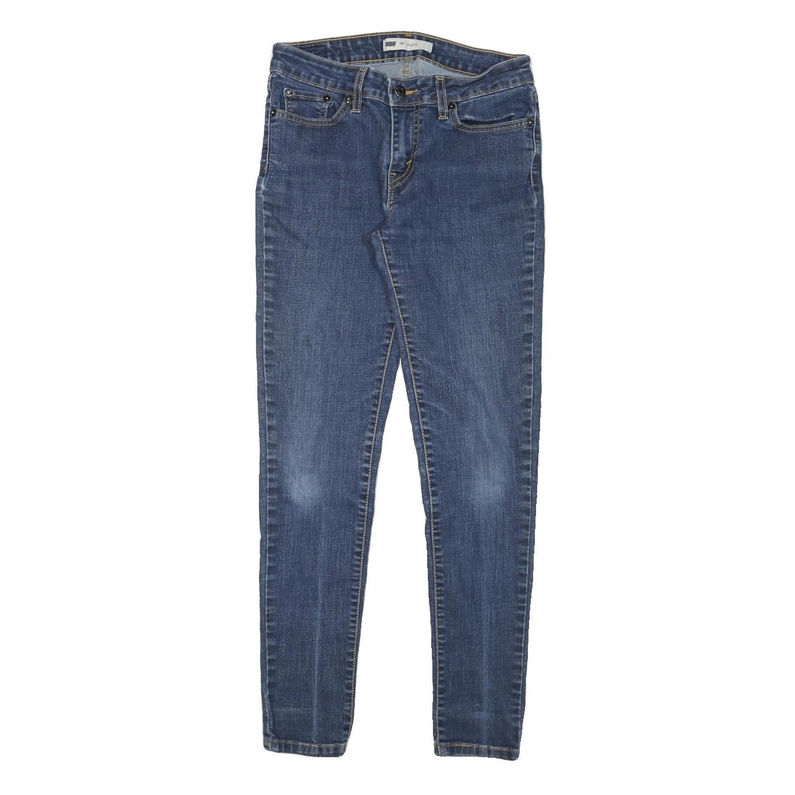 LEVI'S Womens Slim Blue Denim Slim Jeans W27 L28 Classic Cotton Blend Zip Refurbished - N/A refurbished available on Cerqular
