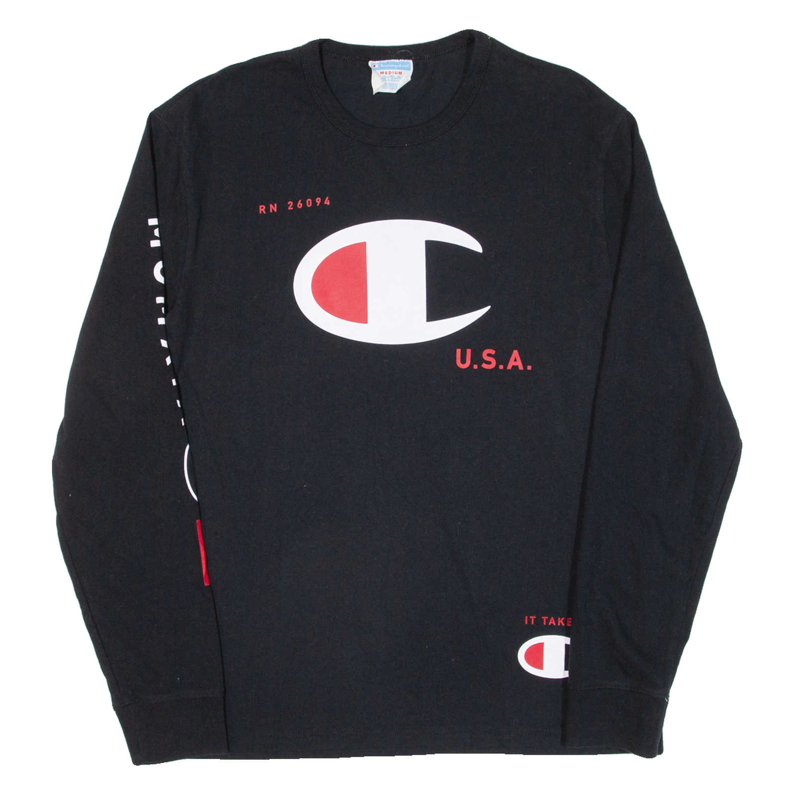 Buy CHAMPION Mens T-Shirt Black Long Sleeve M Refurbished - $31.19 CHAMPION Mens T-Shirt Black Long Sleeve M Refurbished - N/A refurbished available on Cerqular