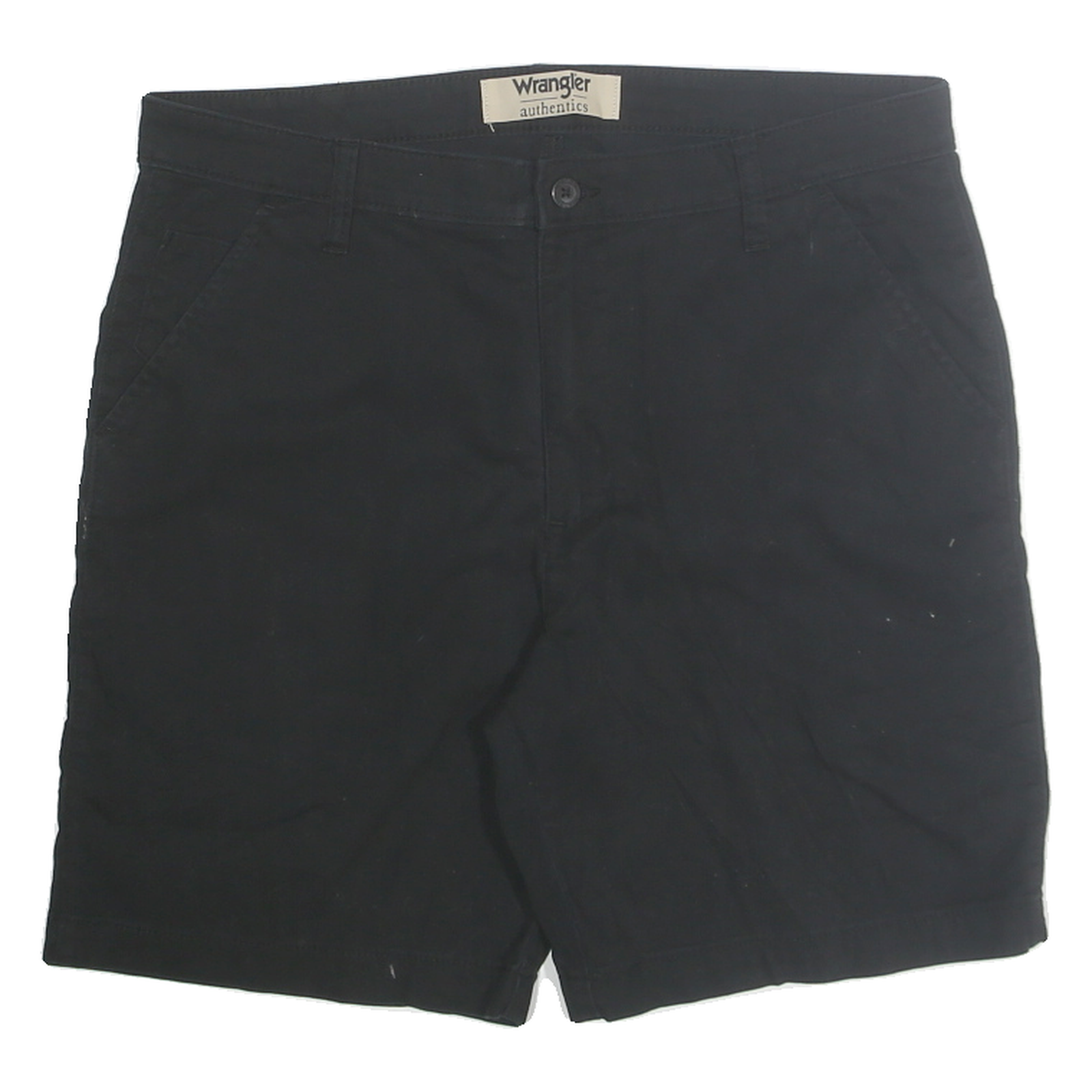 WRANGLER Mens Black Casual Shorts M W34 Cotton Blend Classic Fit Refurbished - N/A refurbished available on Cerqular
