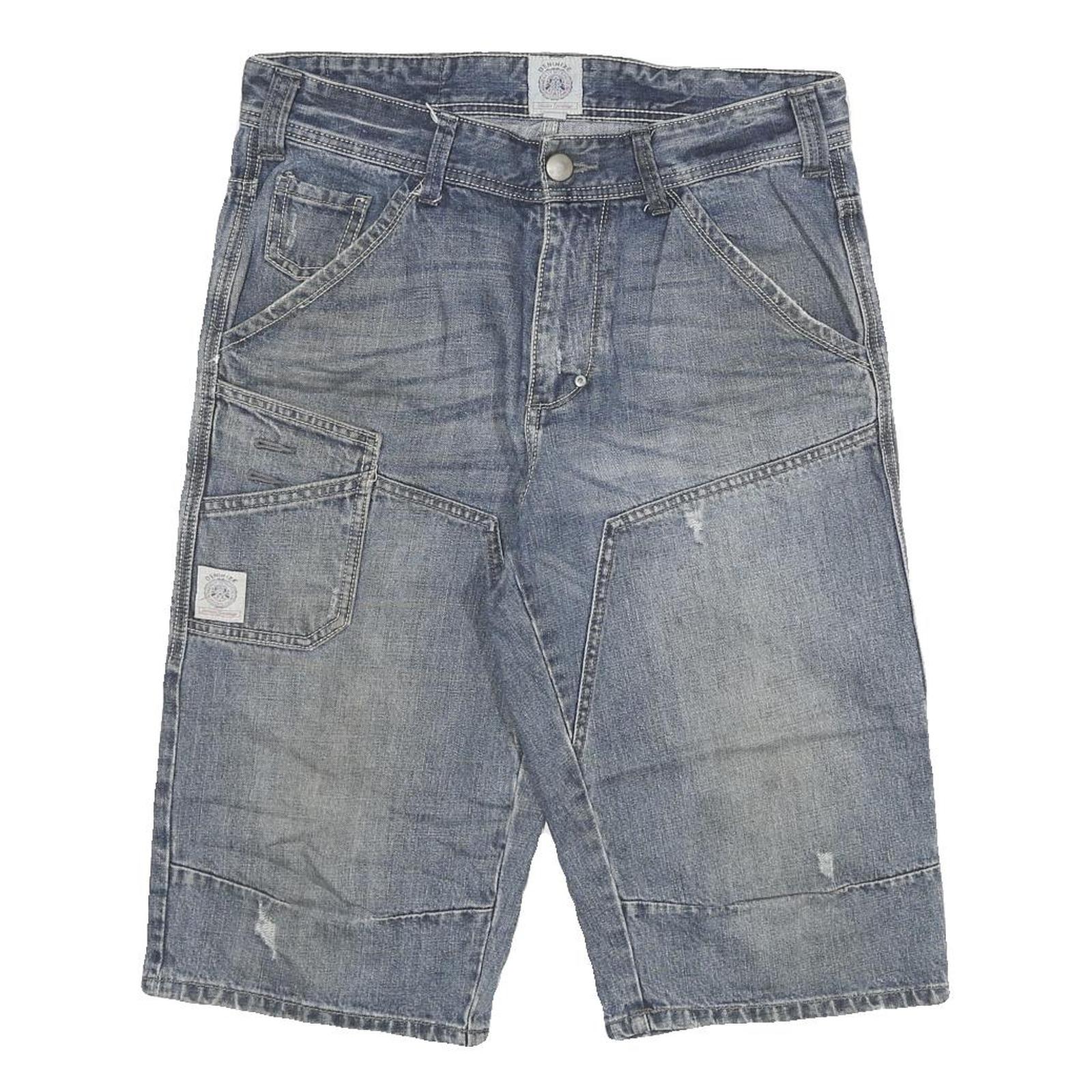 DZO Mens Shorts Blue Casual Denim XL W32 Cotton Blend Comfortable Stylish Refurbished - N/A refurbished available on Cerqular