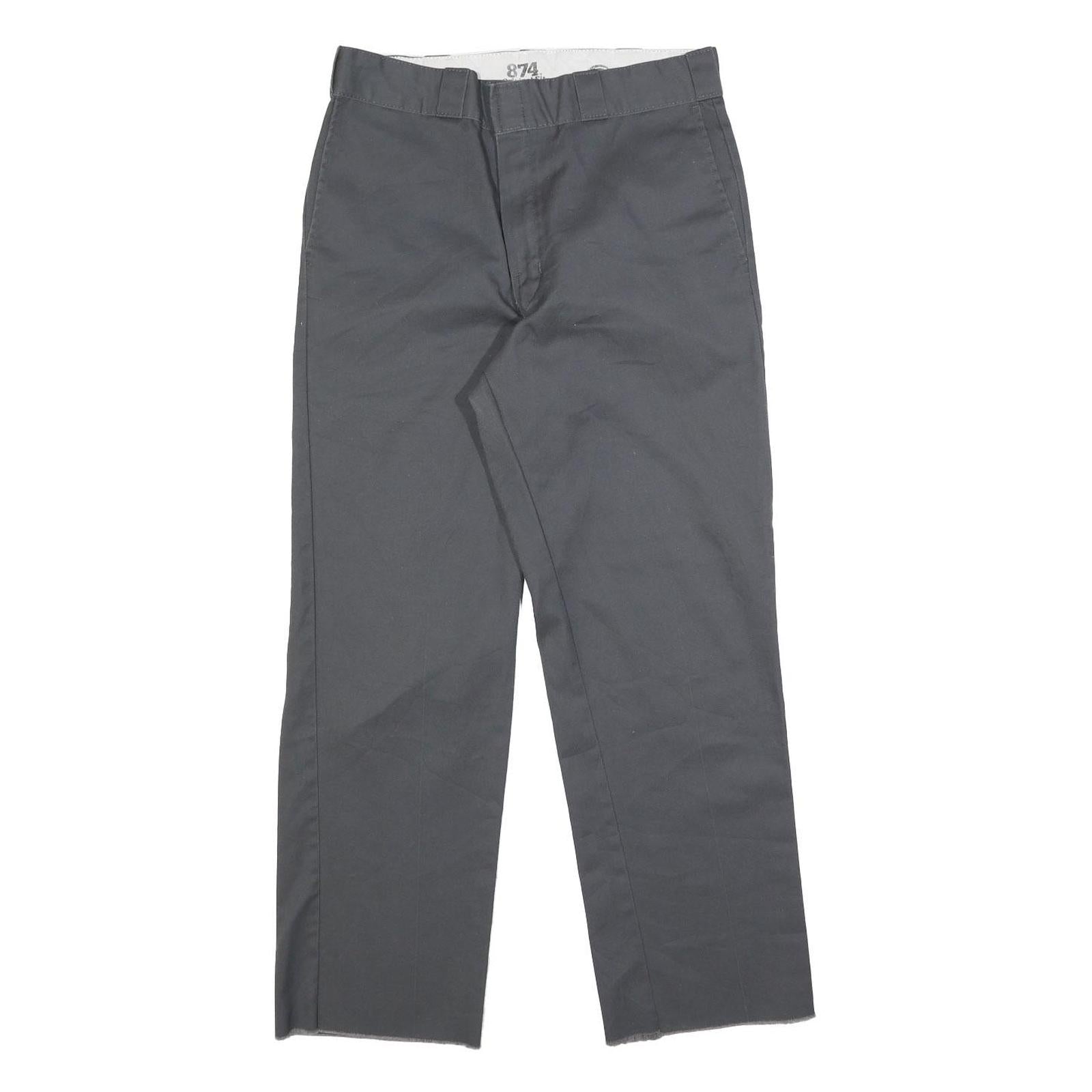 DICKIES Mens Cotton Blend Black Regular Straight Trousers W32 L29 Workwear Zip Refurbished - N/A refurbished available on Cerqular
