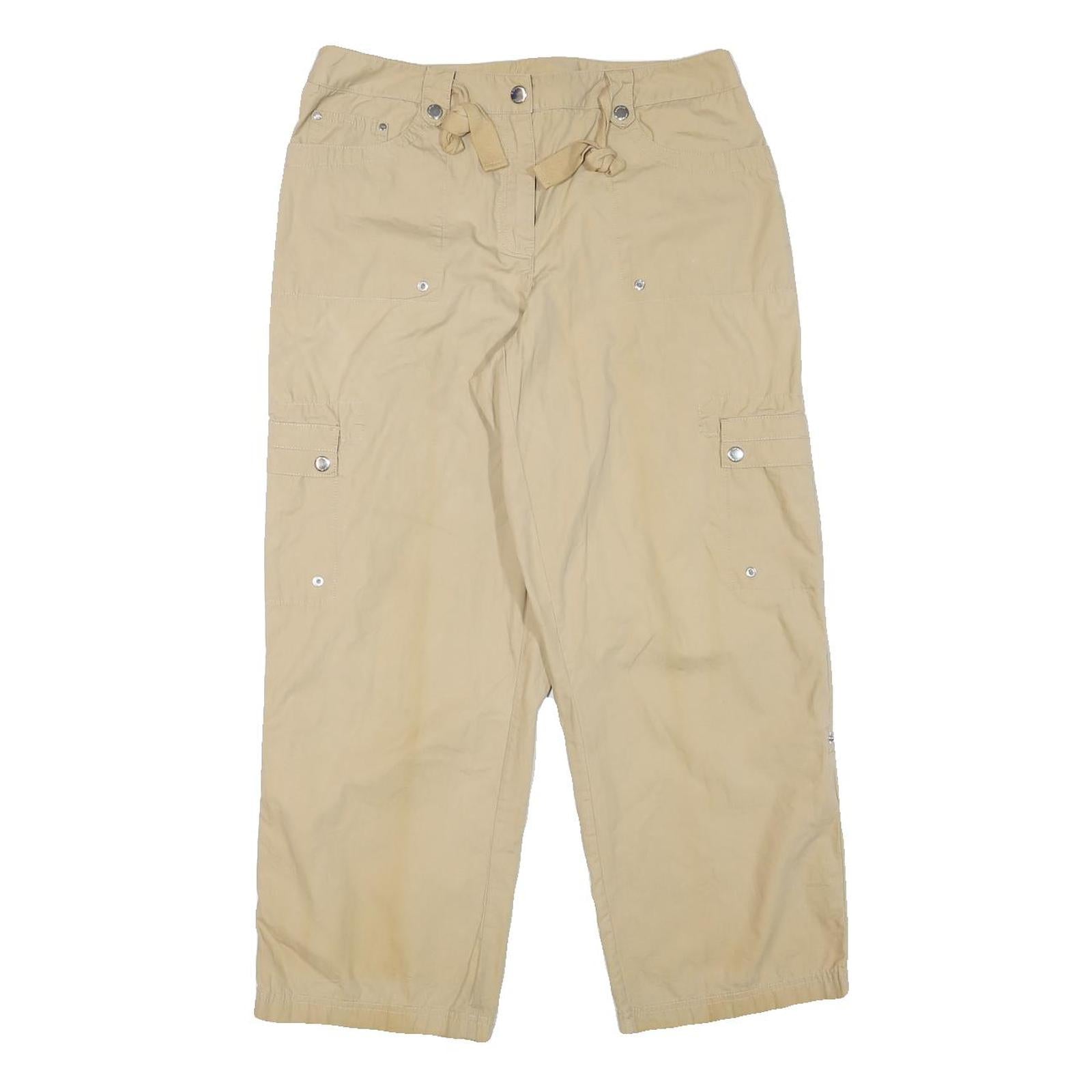 JONES NEW YORK Womens Cotton Blend Beige Relaxed Cargo Trousers W32 L26 Casual Refurbished - N/A refurbished available on Cerqular