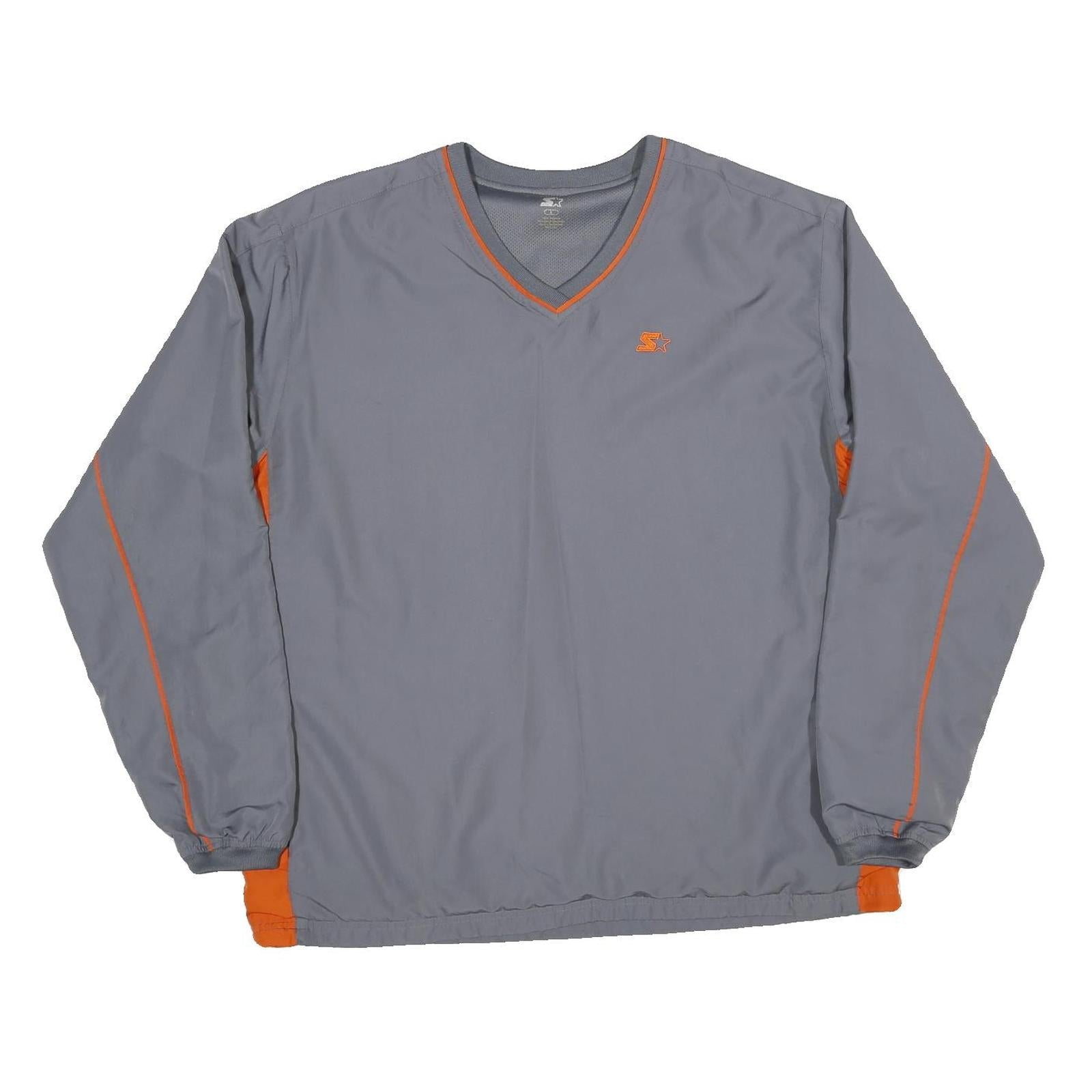 Buy STARTER Mens Grey & Orange V-Neck Sweatshirt L Lightweight Polyester Blend Refurbished - $45.49 STARTER Mens Grey & Orange V-Neck Sweatshirt L Lightweight Polyester Blend Refurbished - N/A refurbished available on Cerqular