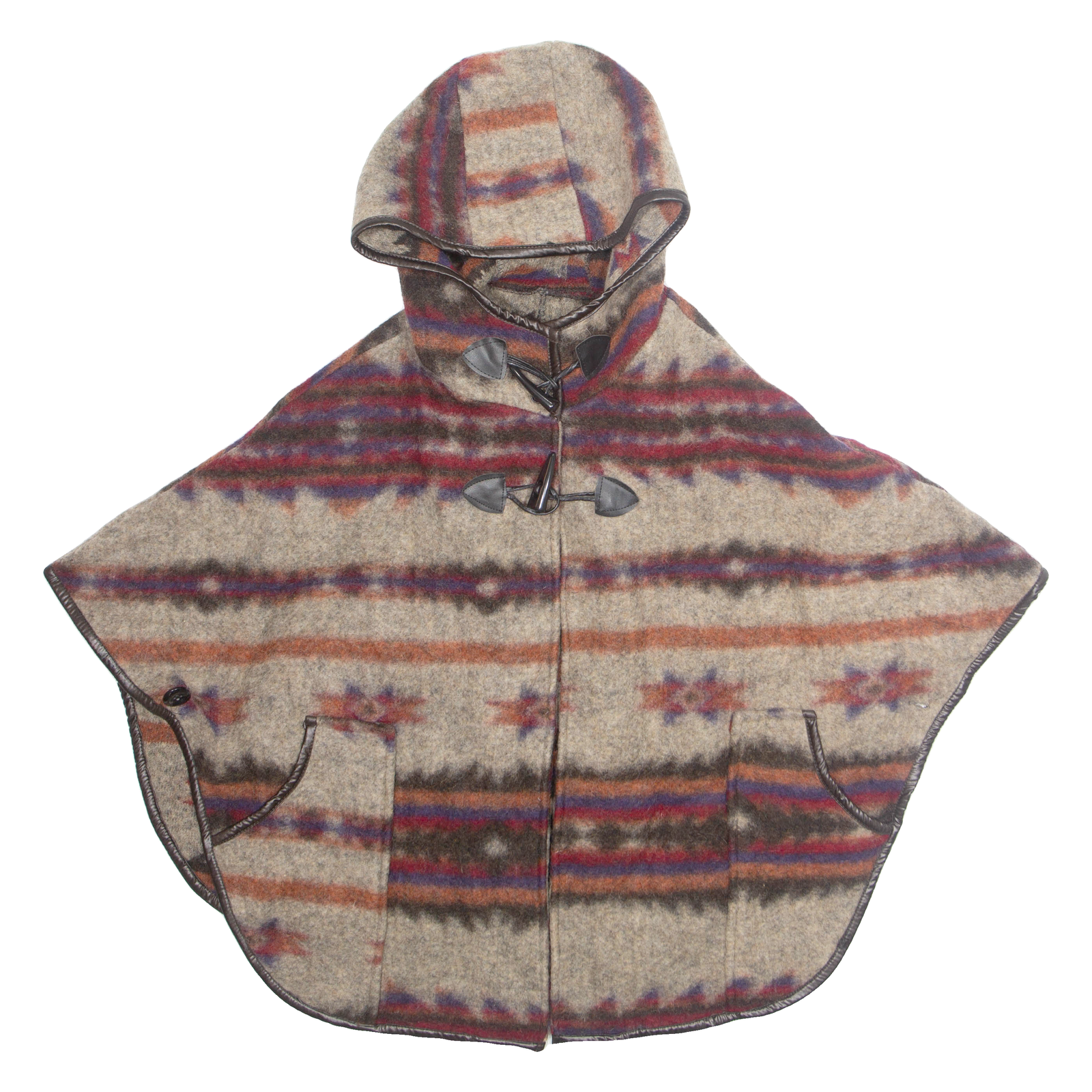 Womens Jacket Beige Hooded Crazy Pattern M Refurbished - N/A refurbished available on Cerqular