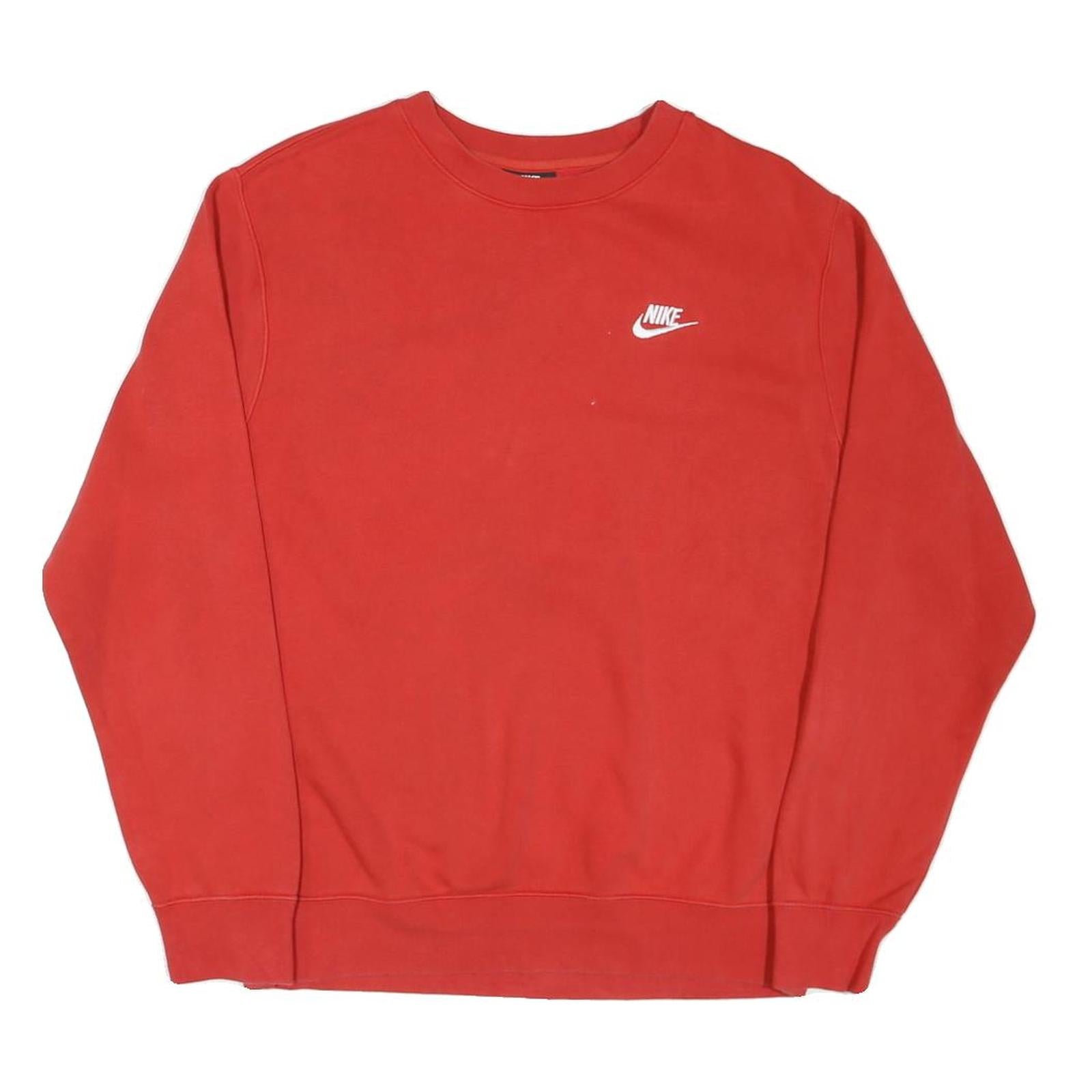 NIKE Mens Red Sweatshirt Crew Neck S Casual Athletic Pullover Top Refurbished - N/A refurbished available on Cerqular