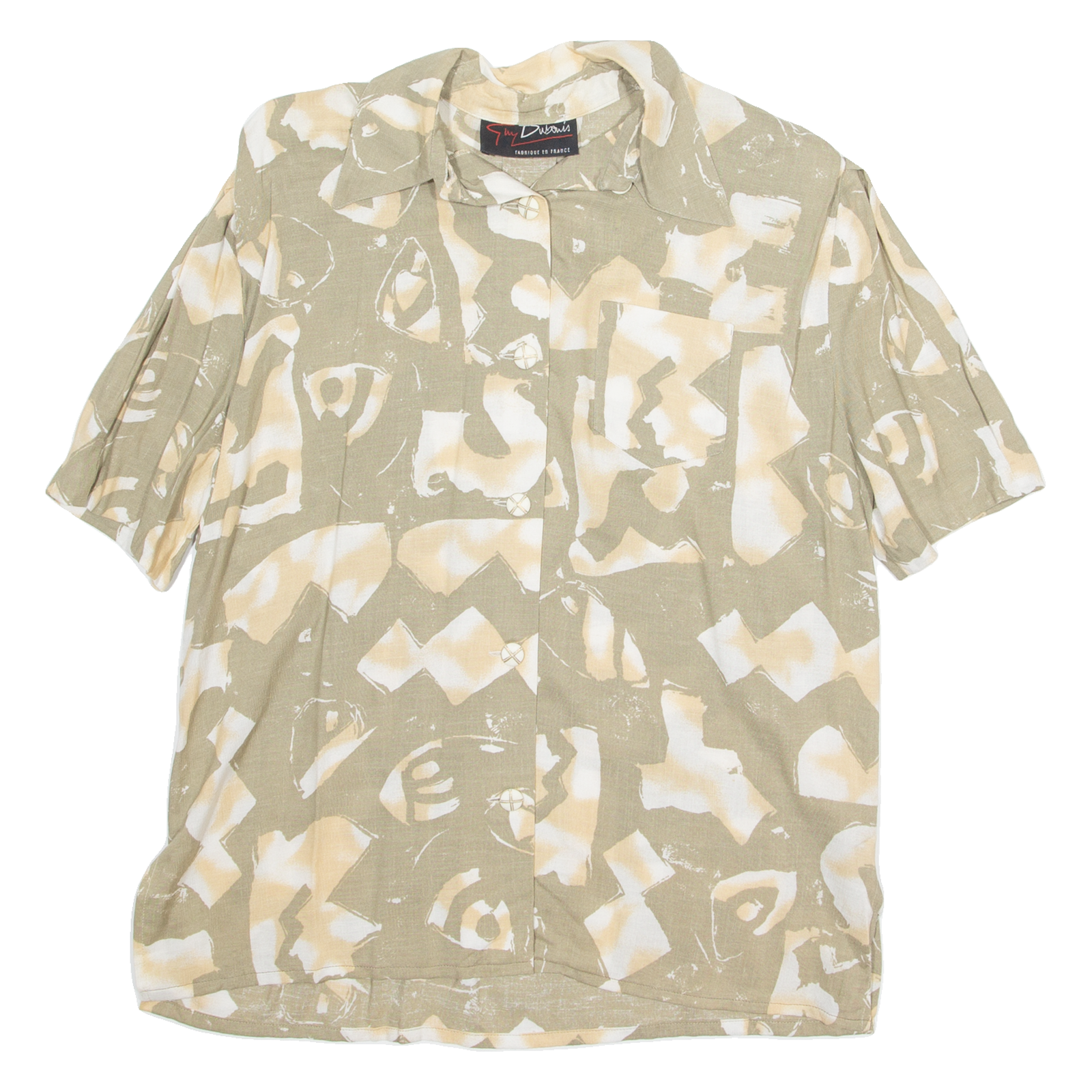 Womens Printed Blouse Green Crazy Pattern L Refurbished - N/A refurbished available on Cerqular