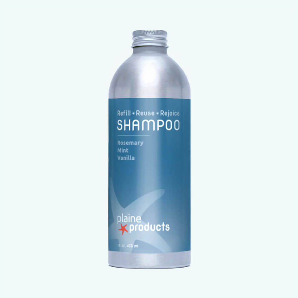 Buy Shampoo | Scent: Rosemary Mint Vanilla | Size: 16 oz | Pump: No Pump (Refill) Refurbished - $30.00 Shampoo | Scent: Rosemary Mint Vanilla | Size: 16 oz | Pump: No Pump (Refill) Refurbished - Plaine Products refurbished available on Cerqular
