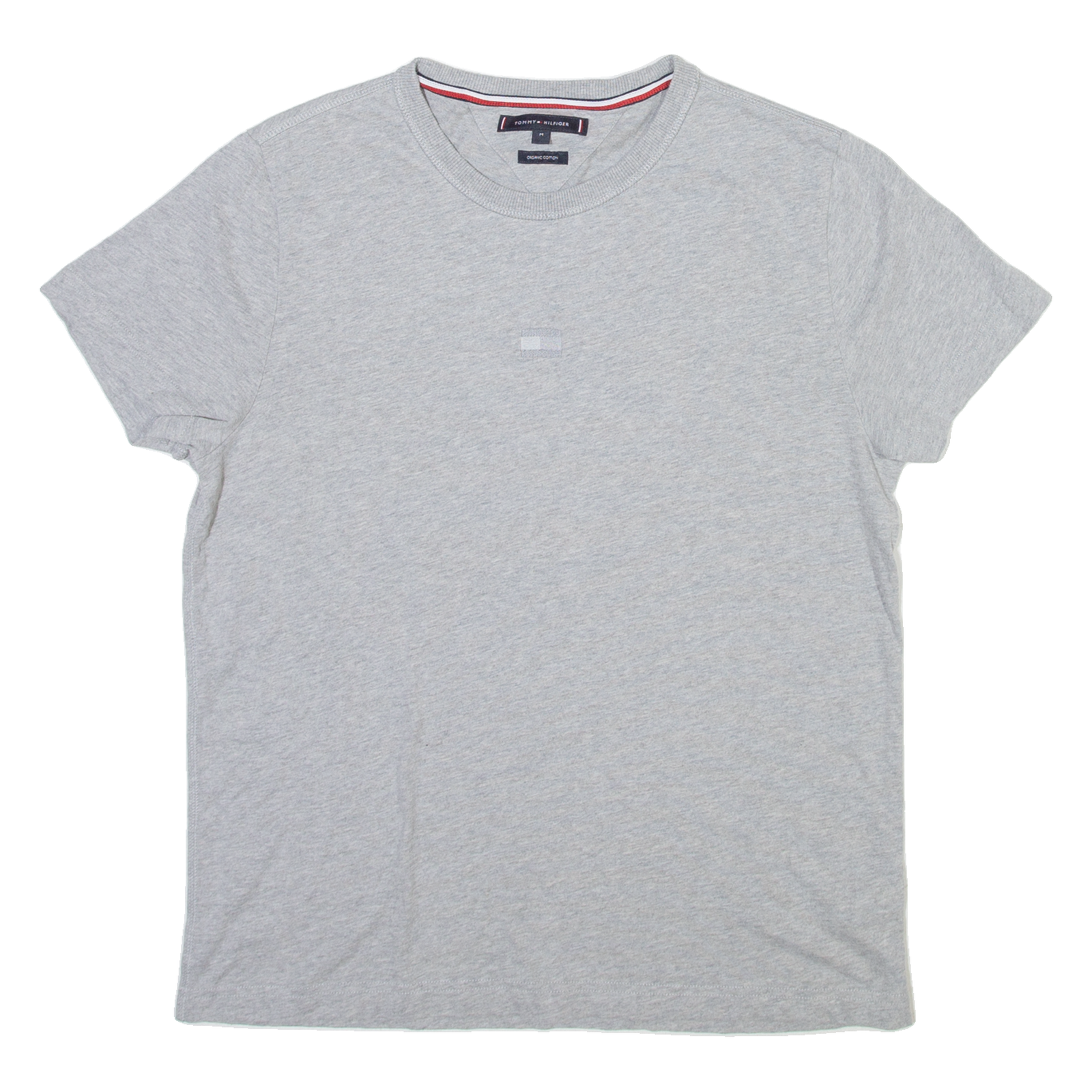 TOMMY HILFIGER Womens T-Shirt Grey Crew Neck M Refurbished - N/A refurbished available on Cerqular