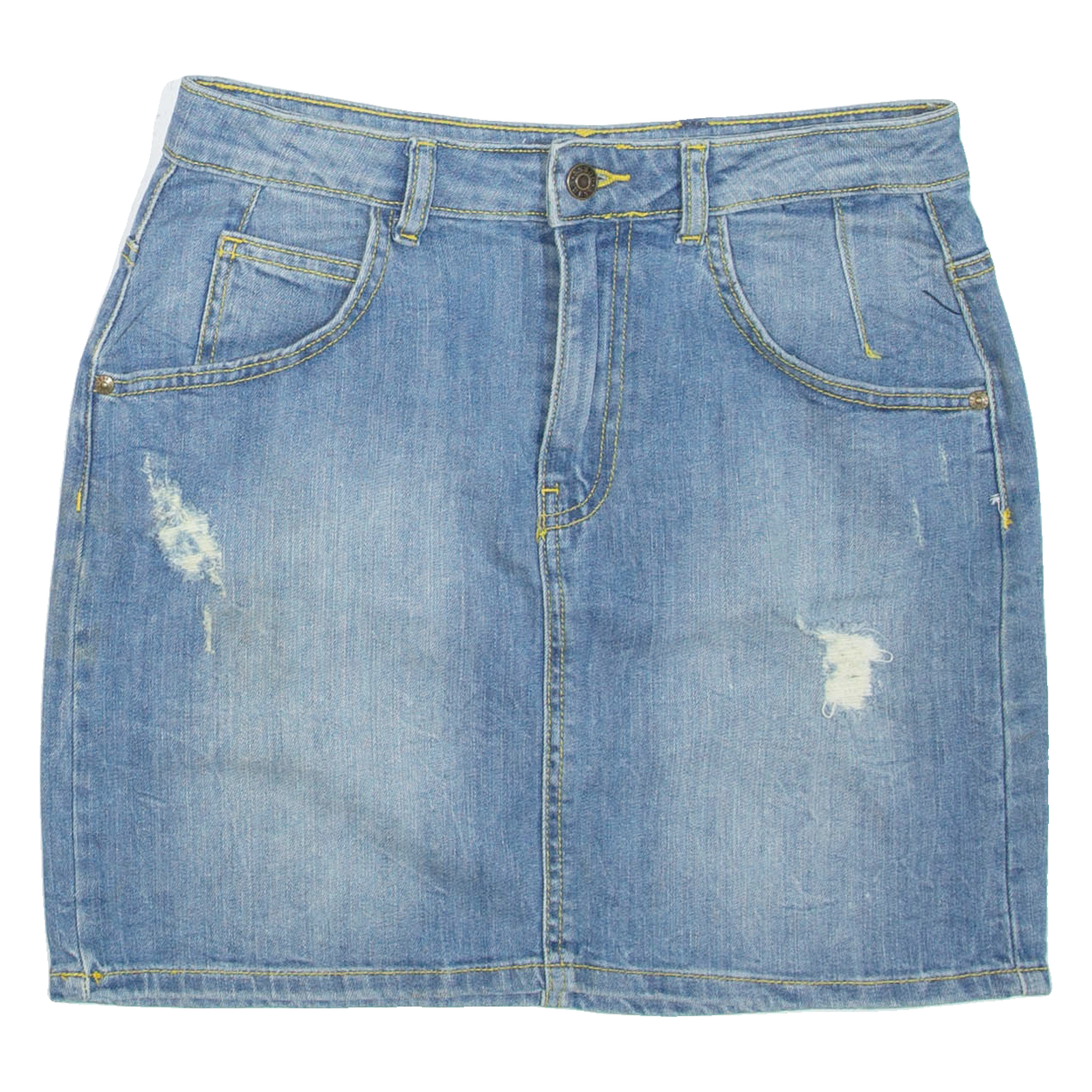 GUESS Womens Mini Skirt Blue Short Denim S Refurbished - N/A refurbished available on Cerqular
