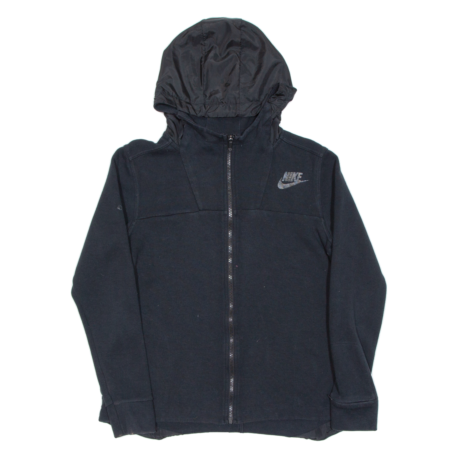 NIKE Mens Black Hoodie Full Zip S Refurbished - N/A refurbished available on Cerqular