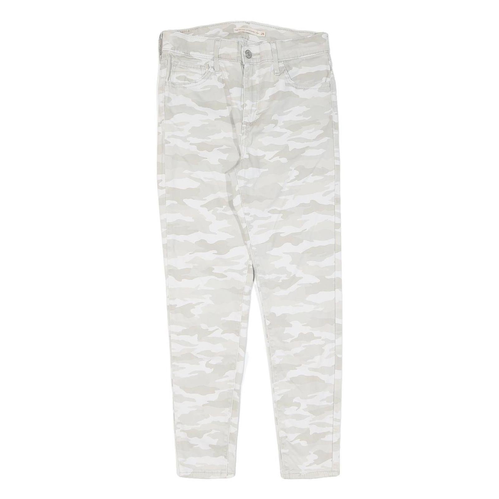 Buy LEVI'S Womens Cotton White & Cream Camouflage Slim Skinny Trousers W26 L25 Refurbished - $41.59 LEVI'S Womens Cotton White & Cream Camouflage Slim Skinny Trousers W26 L25 Refurbished - N/A refurbished available on Cerqular