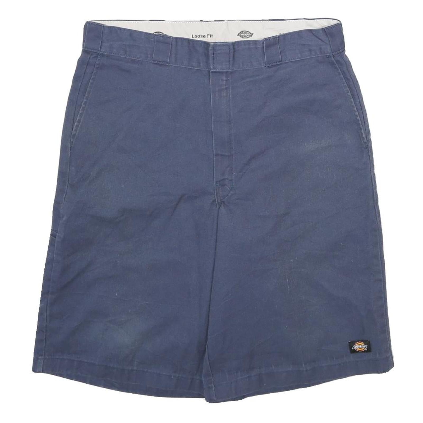 DICKIES Mens Shorts Blue Casual Loose L W36 Workwear Polyester Blend Refurbished - N/A refurbished available on Cerqular
