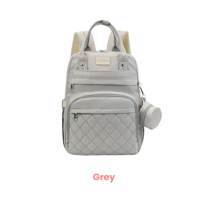 Anysort Grey Mommy Diaper Bag With Changing Pad Maternity Backpack for Moms Refurbished - Anycubic (Note: Anycubic is a well-known refurbished available on Cerqular