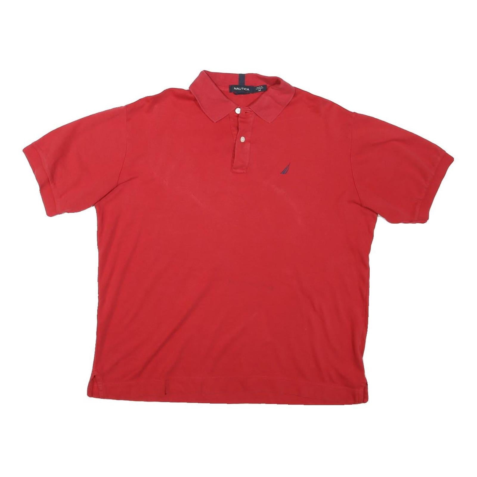 Buy NAUTICA Mens Red Short Sleeve Plain Polo Shirt M Classic Cotton Blend Refurbished - $25.99 NAUTICA Mens Red Short Sleeve Plain Polo Shirt M Classic Cotton Blend Refurbished - N/A refurbished available on Cerqular
