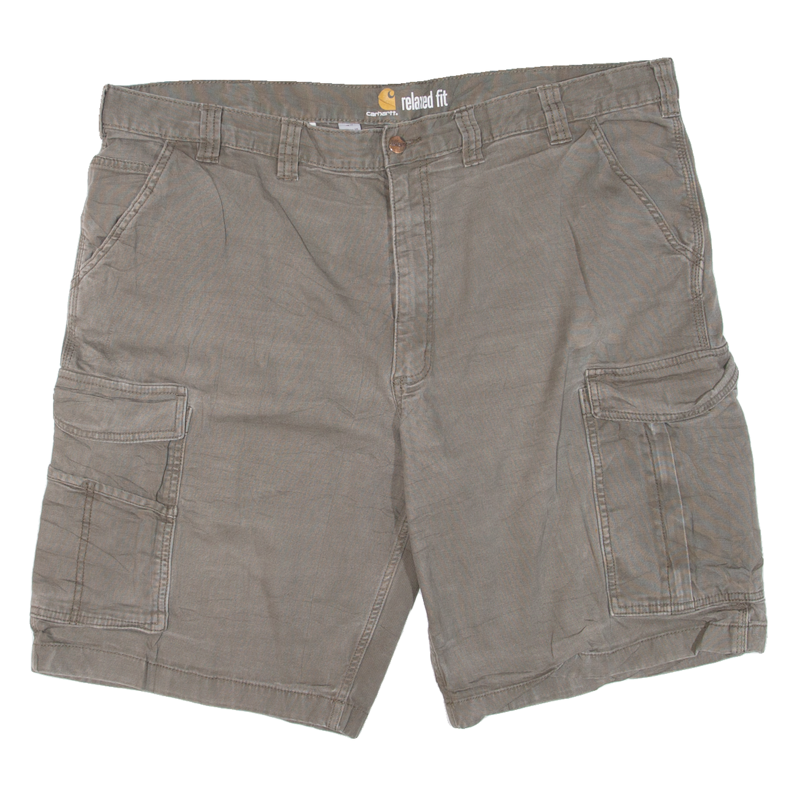 CARHARTT Mens Workwear Shorts Grey Relaxed 2XL W44 Refurbished - N/A refurbished available on Cerqular