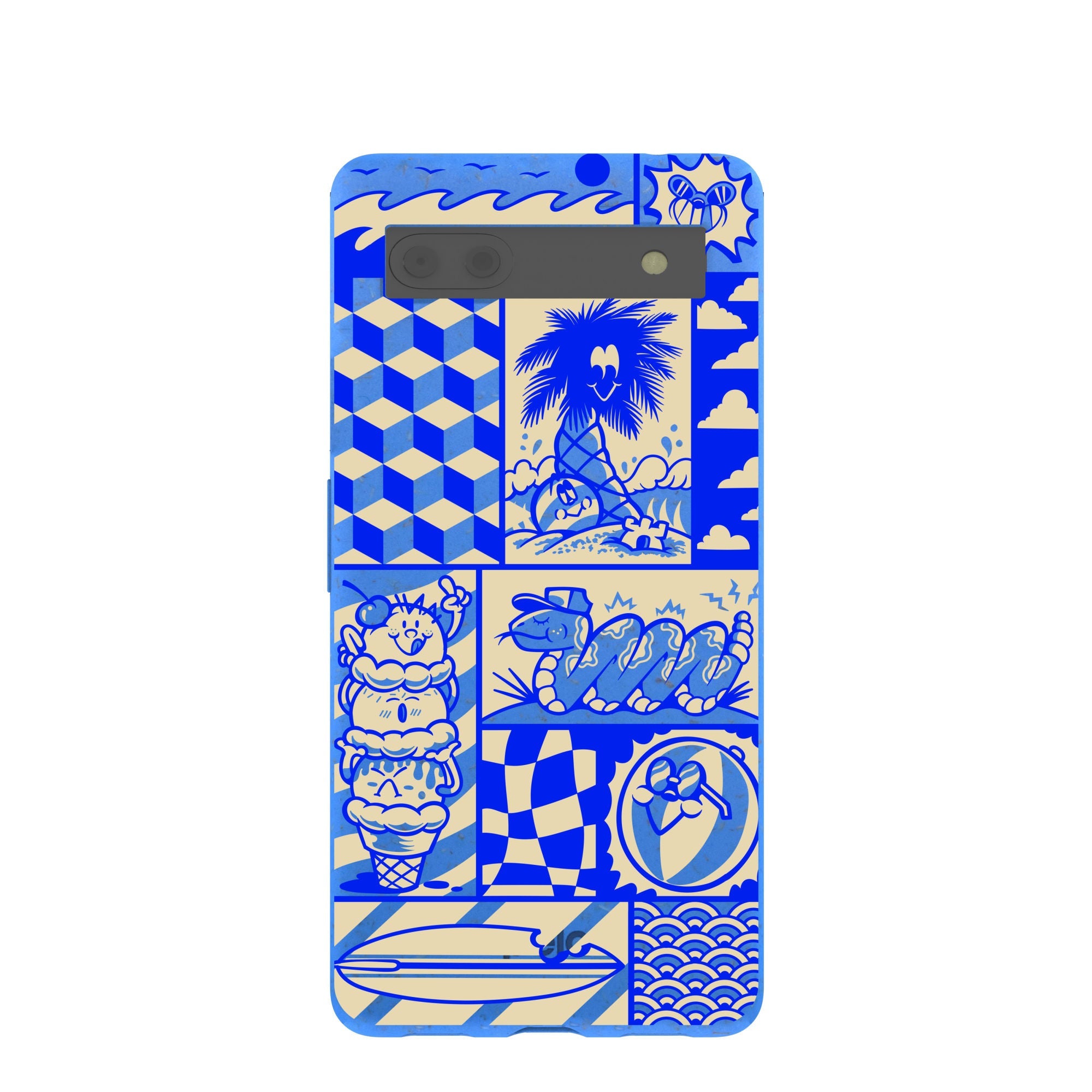 Buy Electric Blue Summer Blues Google Pixel 6a Case Refurbished - $80.00 Electric Blue Summer Blues Google Pixel 6a Case Refurbished - Pela Case refurbished available on Cerqular