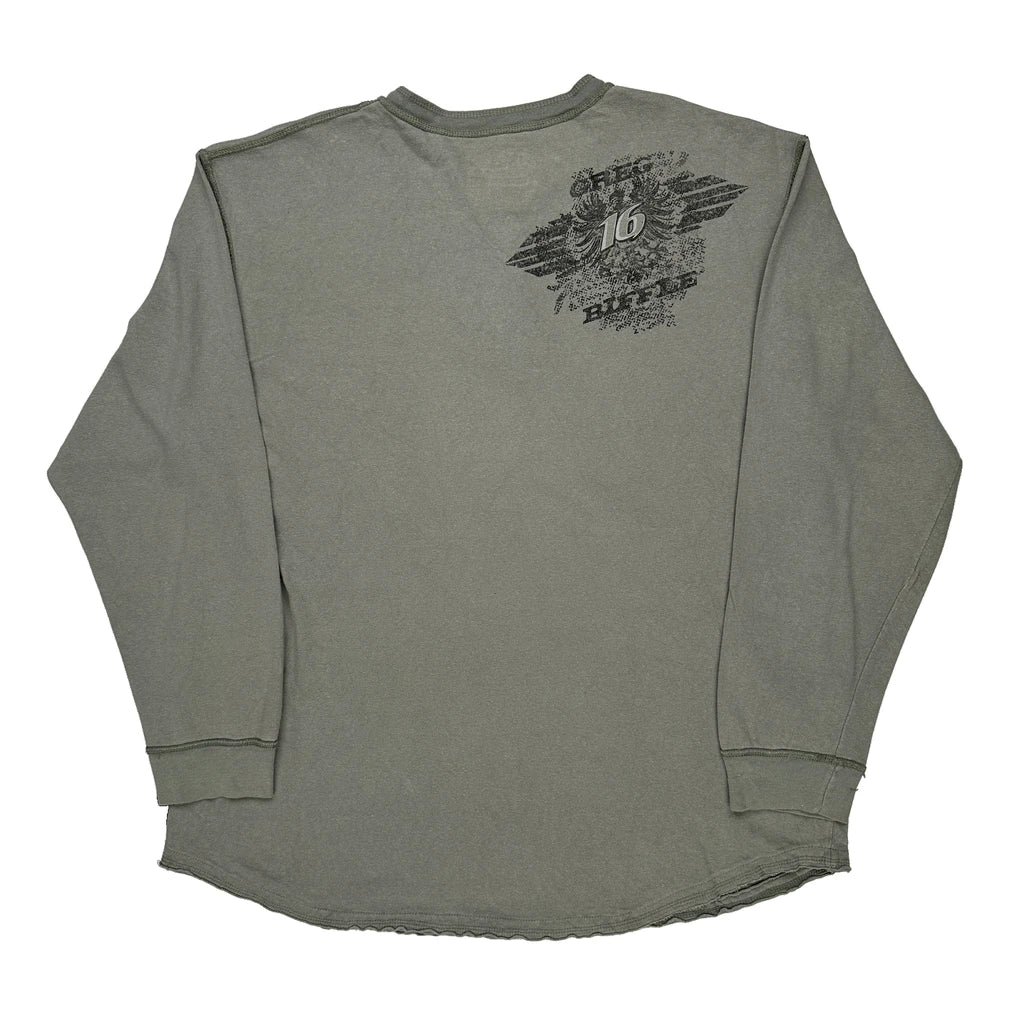 Nascar Chase Authentics Nascar Long Sleeve T-Shirt - XL Grey Cotton Refurbished - Thrifted (note: this is a term often used to describe second- refurbished available on Cerqular