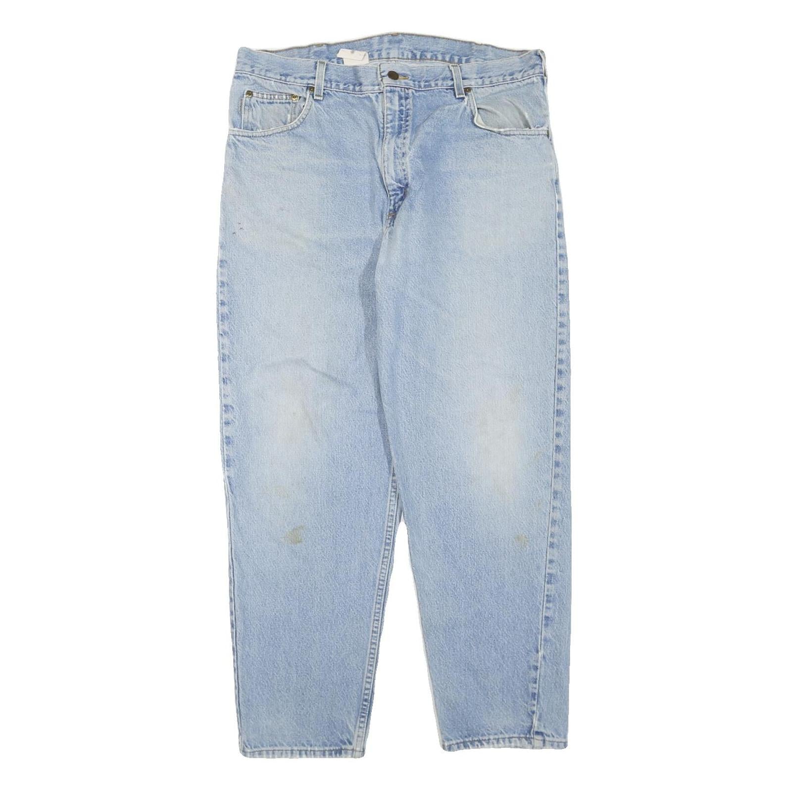 CARHARTT Womens Regular Fit Light Blue Denim Jeans W36 L30 Classic Cotton Blend Refurbished - N/A refurbished available on Cerqular