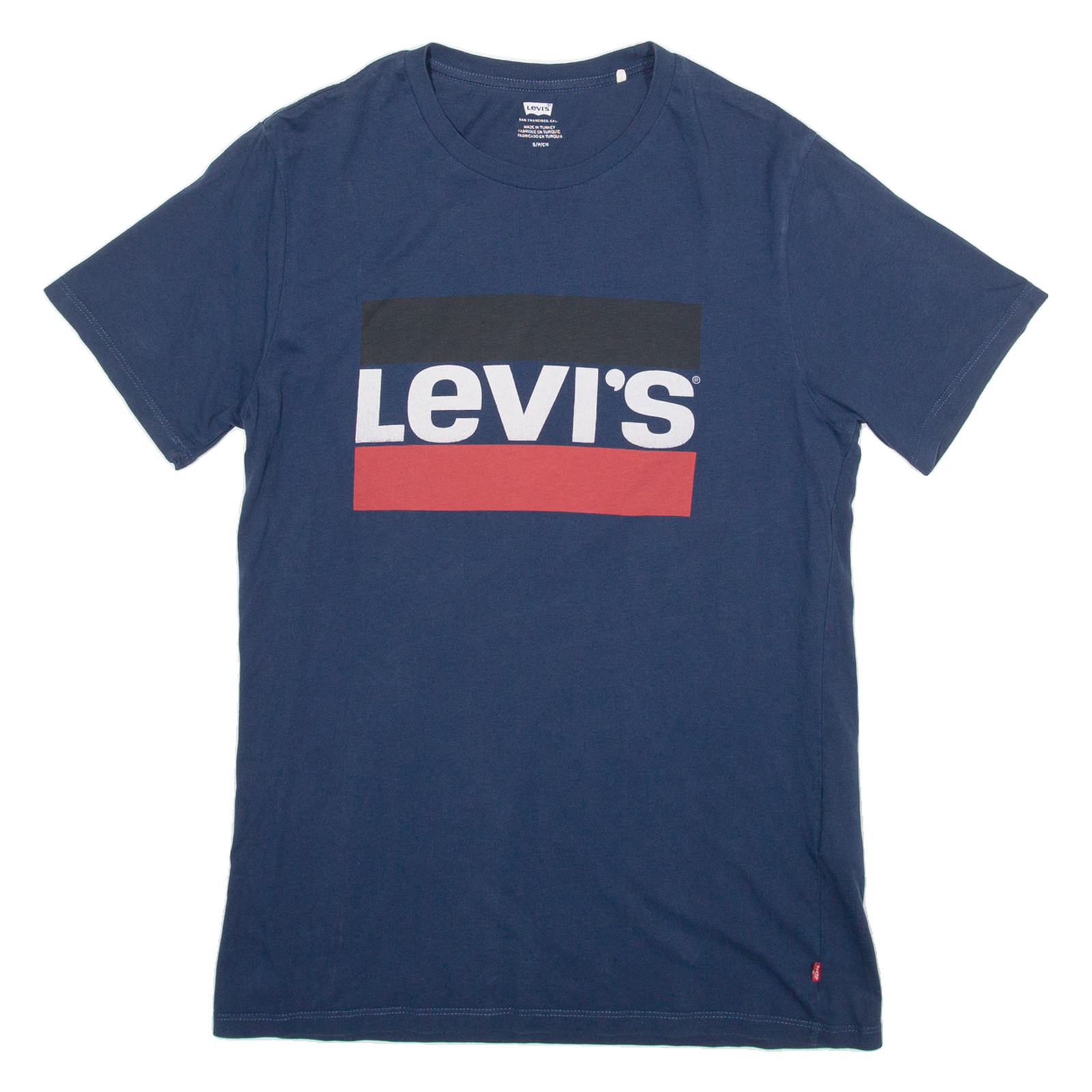 LEVI'S Mens T-Shirt Blue S Refurbished - N/A refurbished available on Cerqular