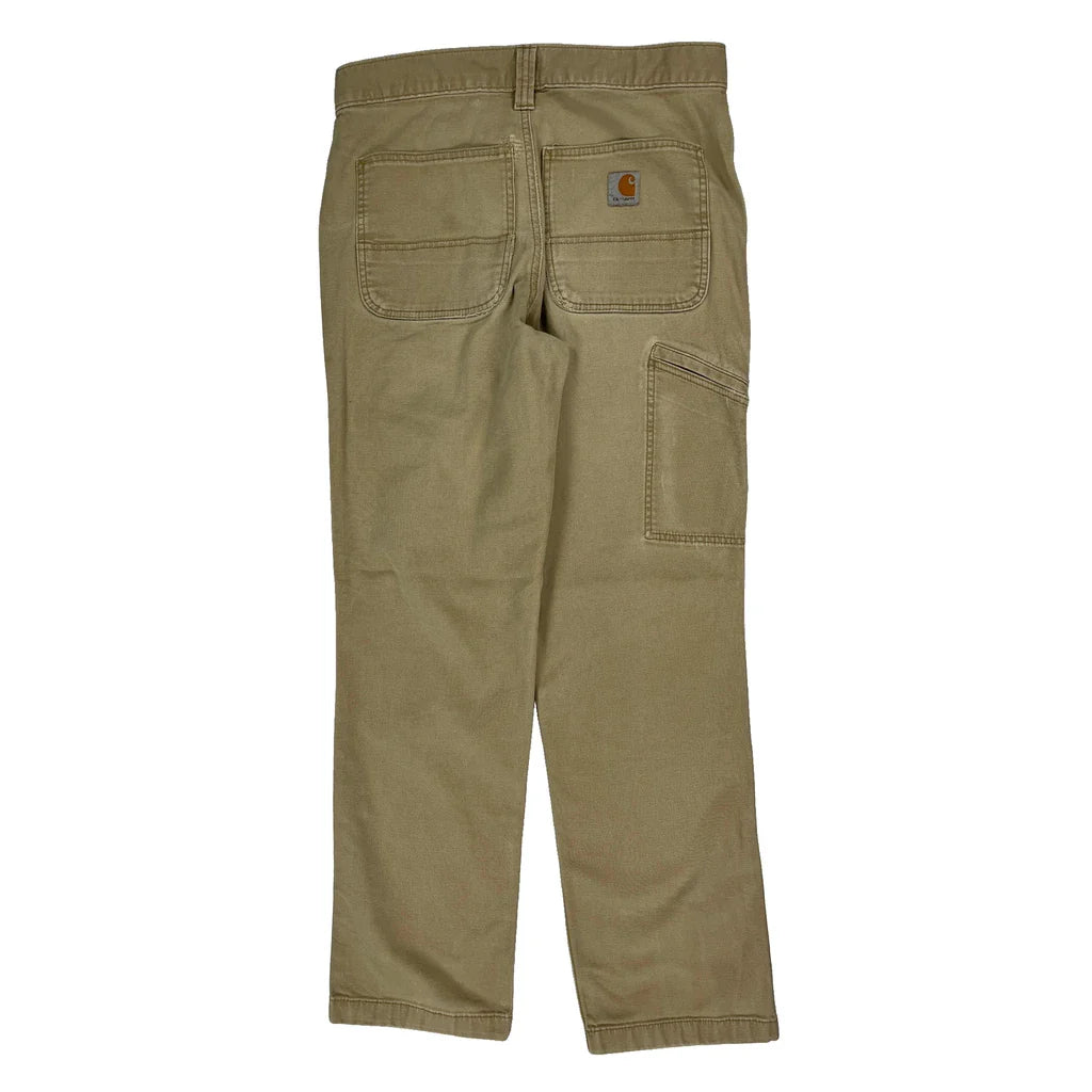 Carhartt Trousers - 32W 32L Beige Cotton Refurbished - Thrifted (note: this is a term often used to describe second- refurbished available on Cerqular