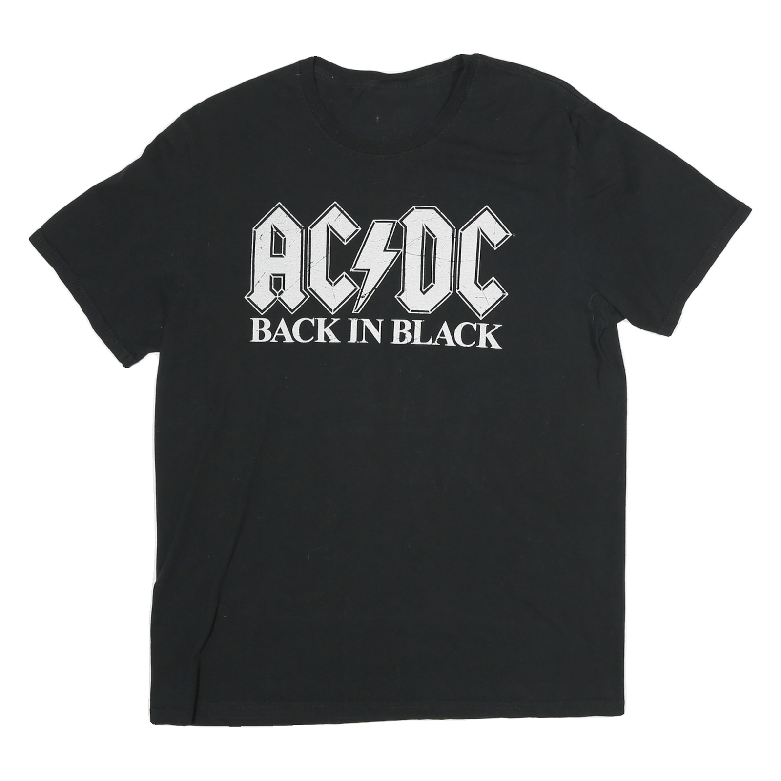 Buy Mens Black AC DC Back In Black Graphic T-Shirt M Short Sleeve Crew Neck Band Refurbished - $12.99 Mens Black AC DC Back In Black Graphic T-Shirt M Short Sleeve Crew Neck Band Refurbished - N/A refurbished available on Cerqular