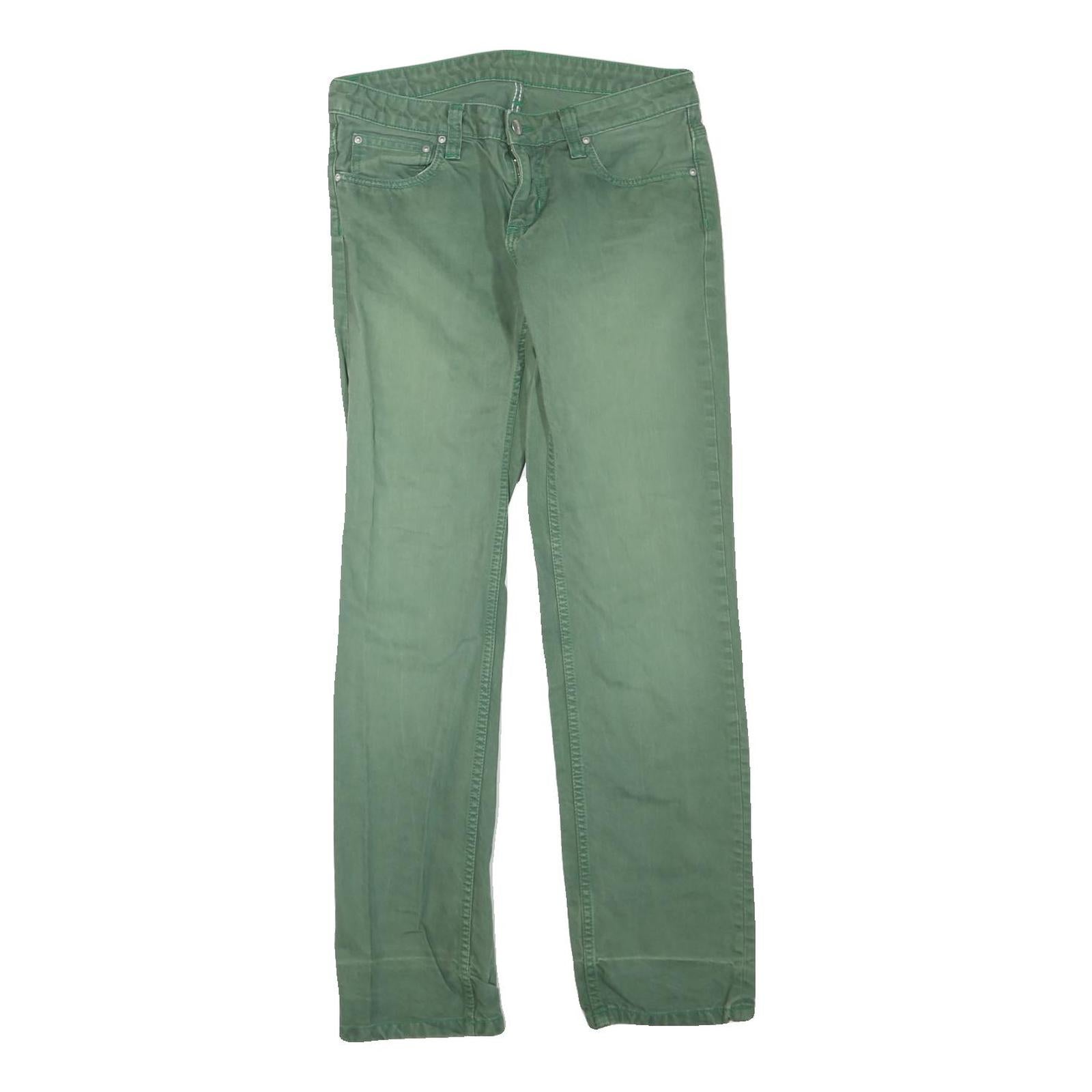 CARHARTT Womens Regular Fit Straight Leg Denim Green Jeans W32 L32 Casual Refurbished - N/A refurbished available on Cerqular