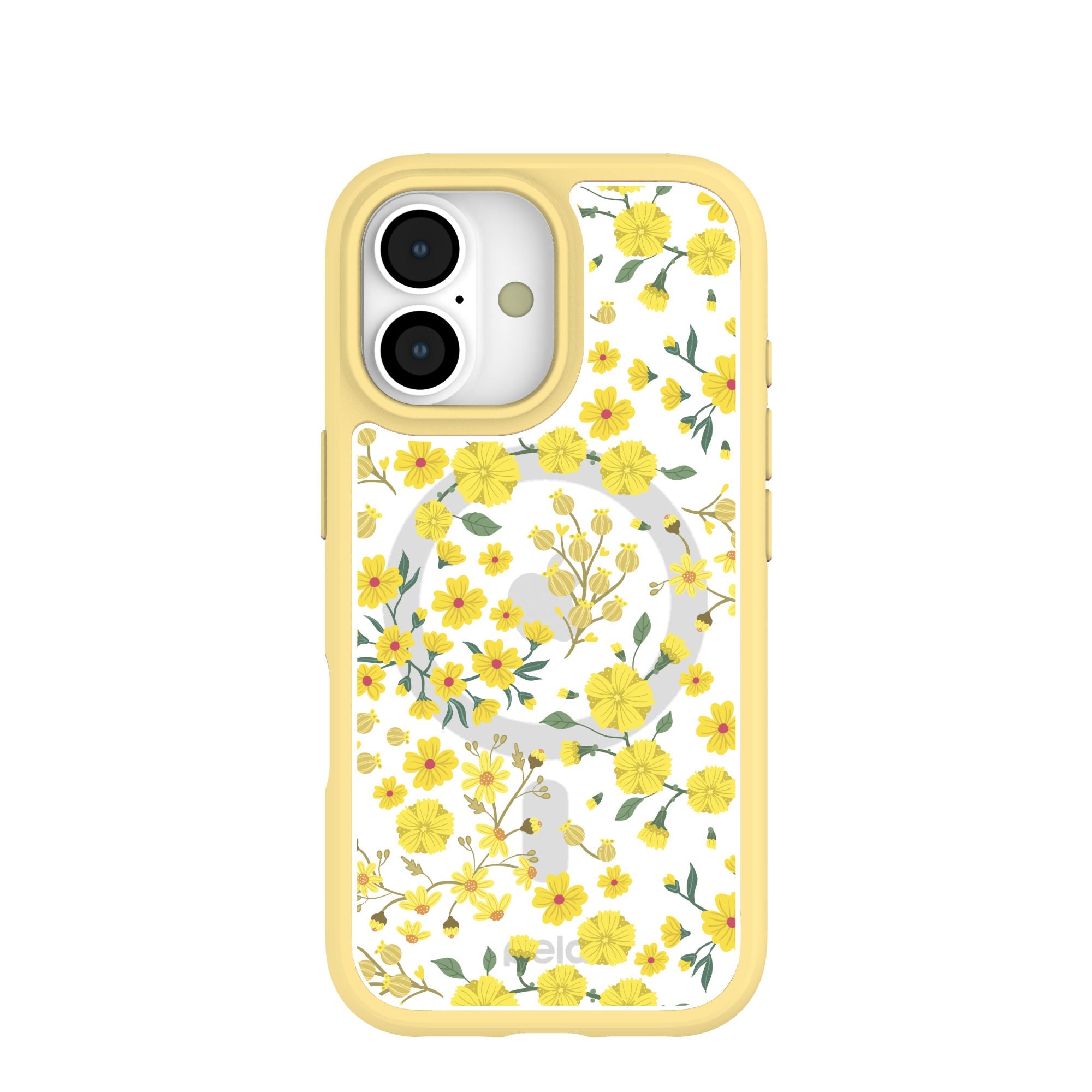 Clear Golden Bloom iPhone 17 Case With Sunbeam Ridge (MagSafe included) Refurbished - Pela Case refurbished available on Cerqular