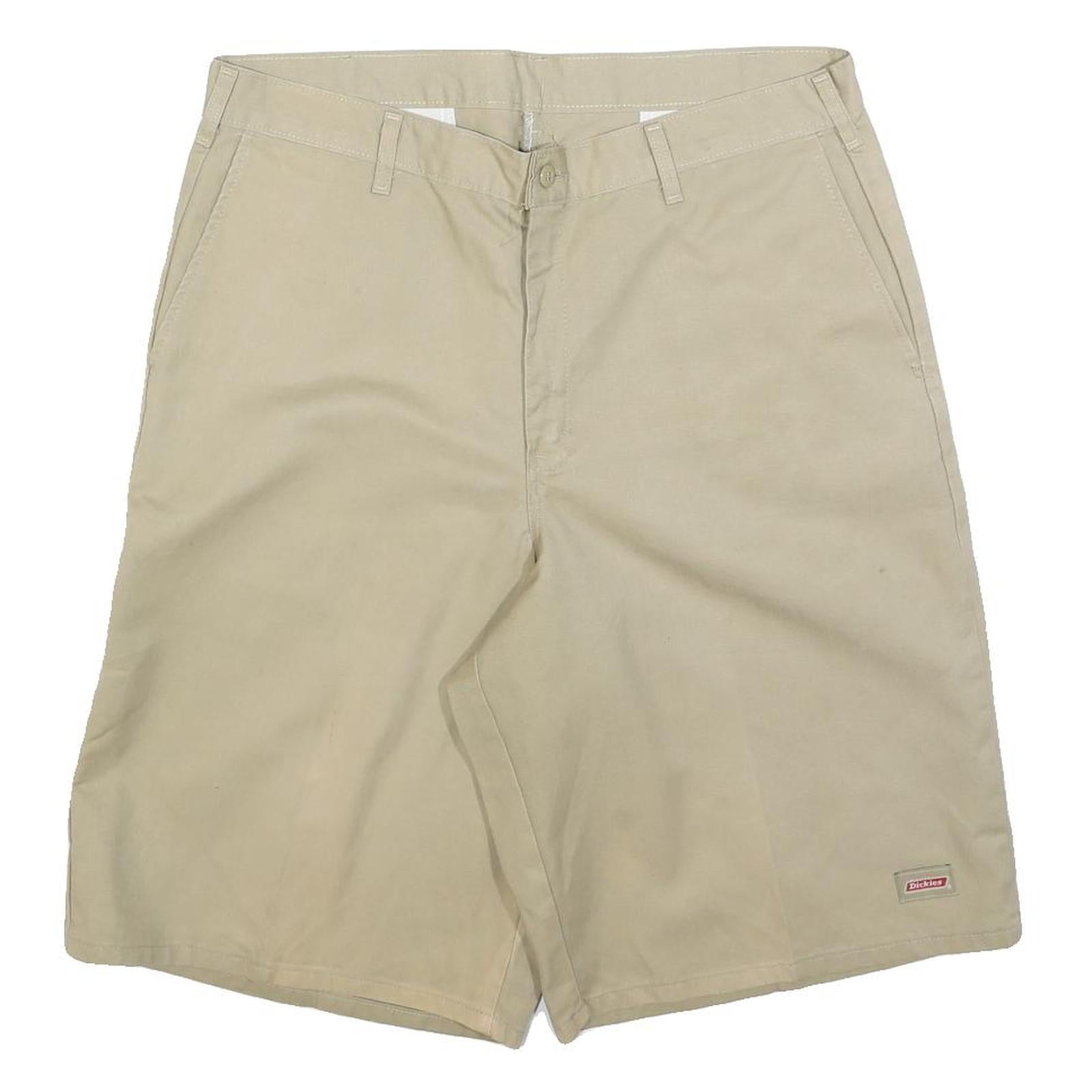 DICKIES Mens Shorts Beige Casual Plain L W36 Workwear Durable Cotton Blend Refurbished - N/A refurbished available on Cerqular