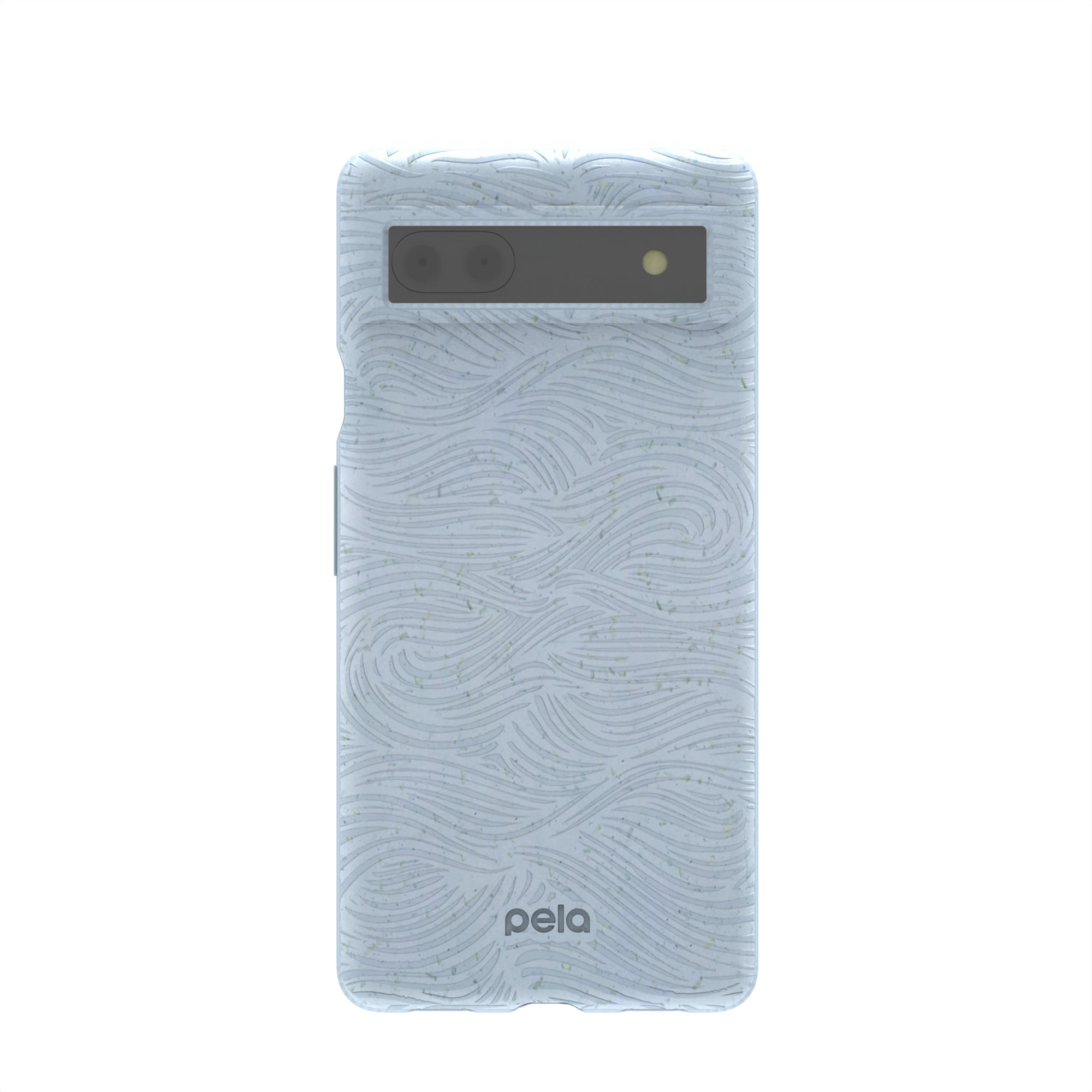 Powder Blue Ebb and Flow Google Pixel 6a Case Refurbished - Pela Case refurbished available on Cerqular
