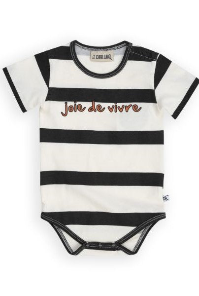 Organic cotton baby body - Stripes | Size: 74/80cm (6-12m) Refurbished - N/A (Note: This brand may not be well-known globally refurbished available on Cerqular