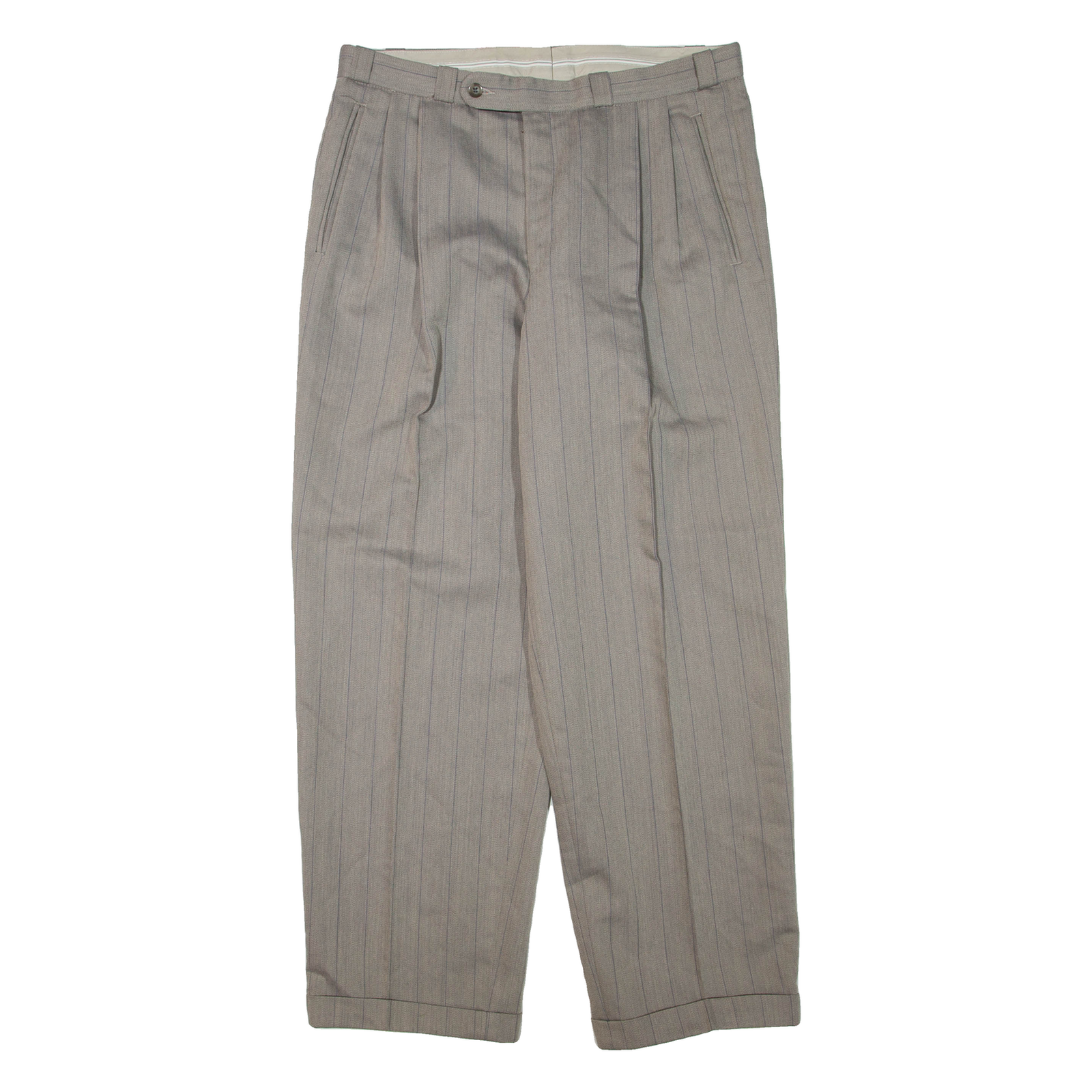 MODEMA Womens Trousers Grey Regular Tapered Wool W34 L30 Refurbished - N/A refurbished available on Cerqular