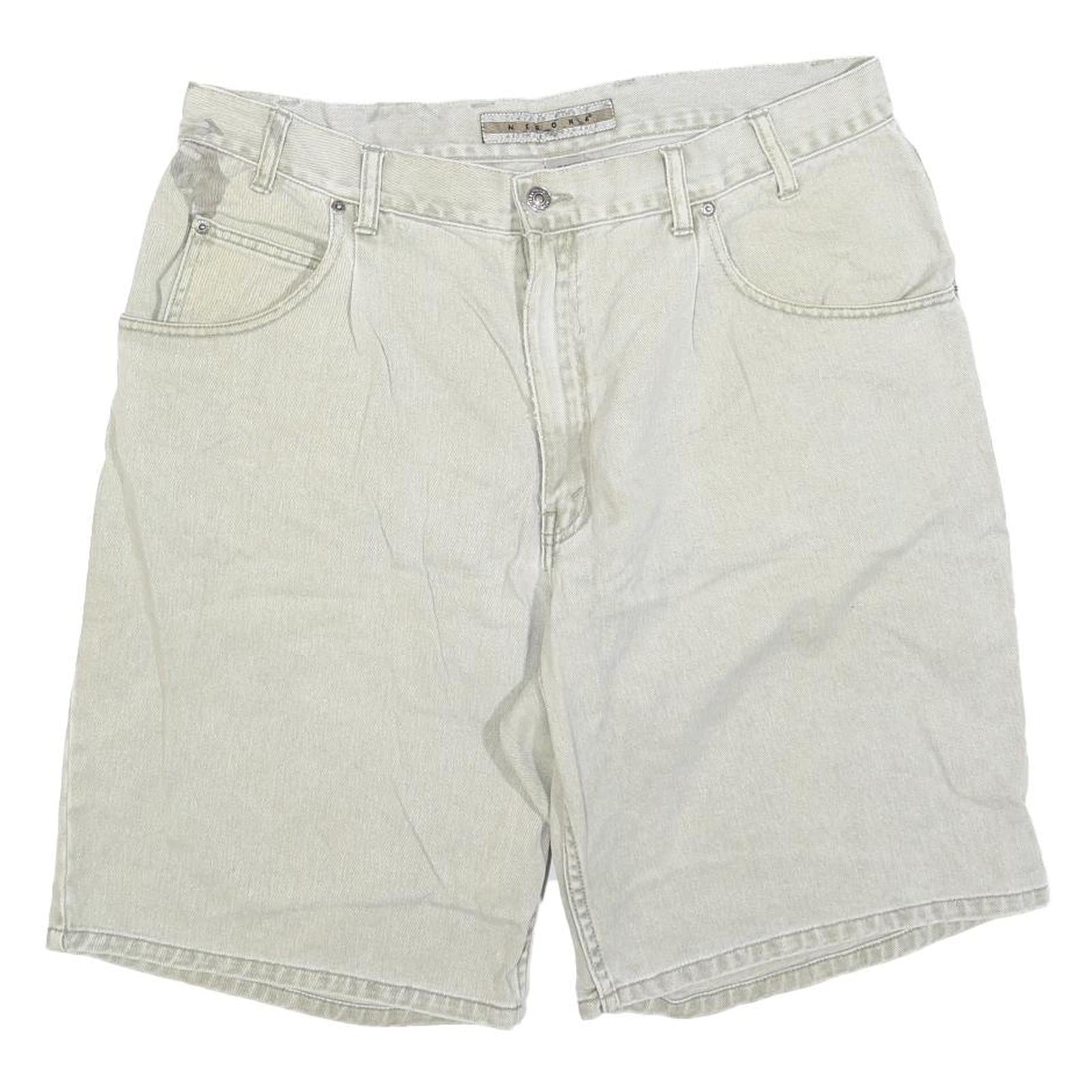 MERONA Mens Shorts Beige Casual Plain L W35 Cotton Blend Refurbished - N/A refurbished available on Cerqular